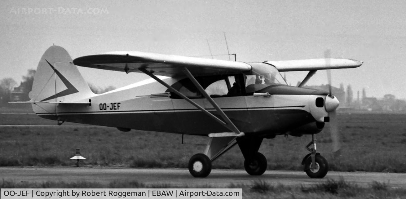 OO-JEF, 1953 Piper PA-22-135 Tri-Pacer C/N 22-1640, Mid 1960's.