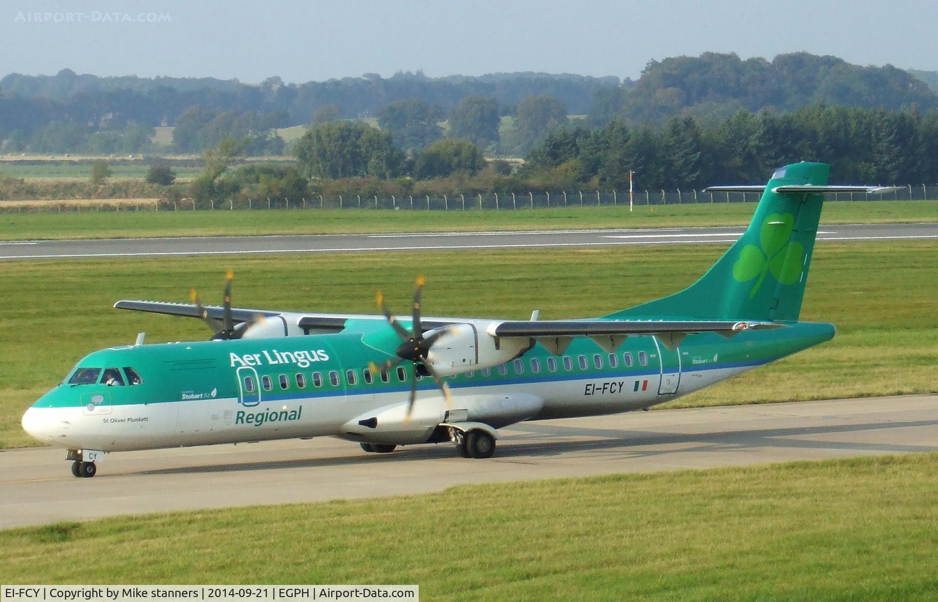 EI-FCY, 2014 ATR 72-600 (72-212A) C/N 1139, Aer lingus ATR-72-600 Taxiing to runway 06 for departure to DUB