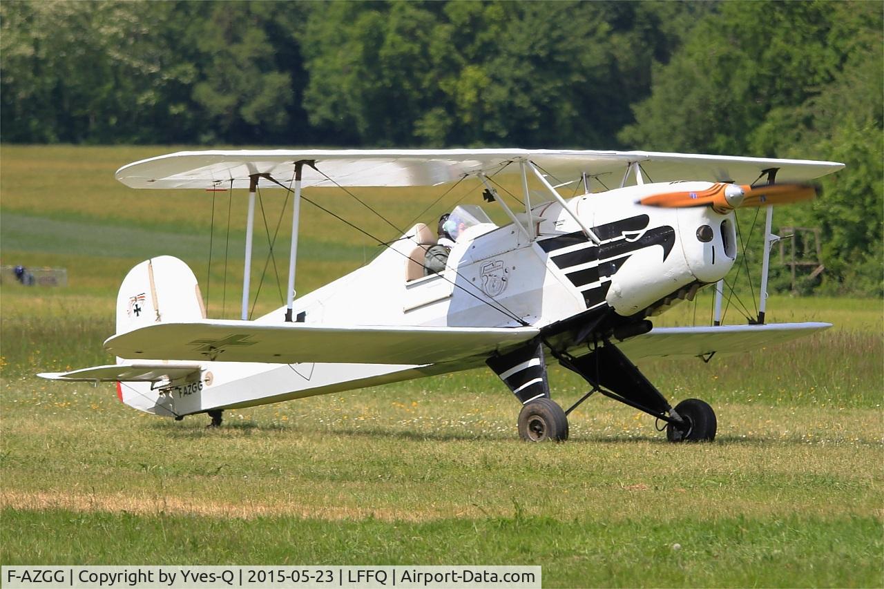 F-AZGG, 1958 CASA 1-131E Jungmann C/N 2156, CASA 1-131E Jungmann, La Ferté-Alais airfield (LFFQ) Airshow 2015
