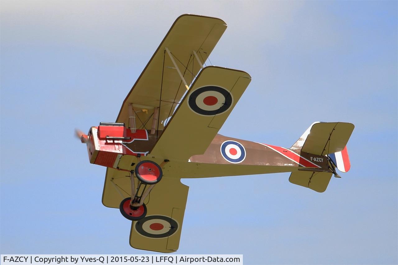 F-AZCY, Royal Aircraft Factory SE-5A Replica C/N 03, Royal Aircraft Factory SE-5, On display, La Ferté-Alais Airfield (LFFQ) Air Show 2015