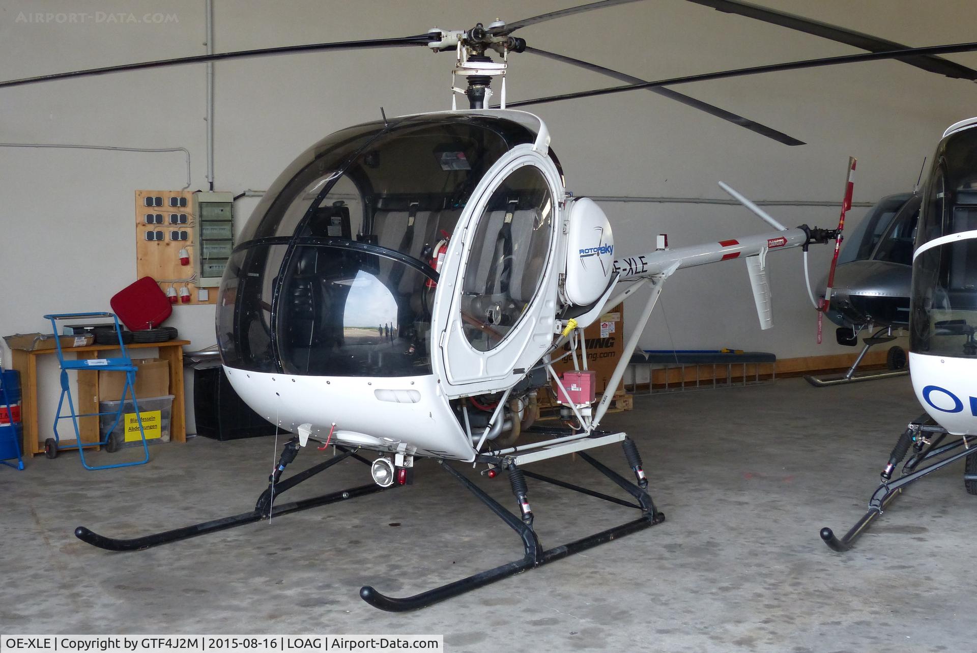 OE-XLE, Schweizer 269C-300 C/N S-1295, OE-XLE at Krems, Austria 16.8.15