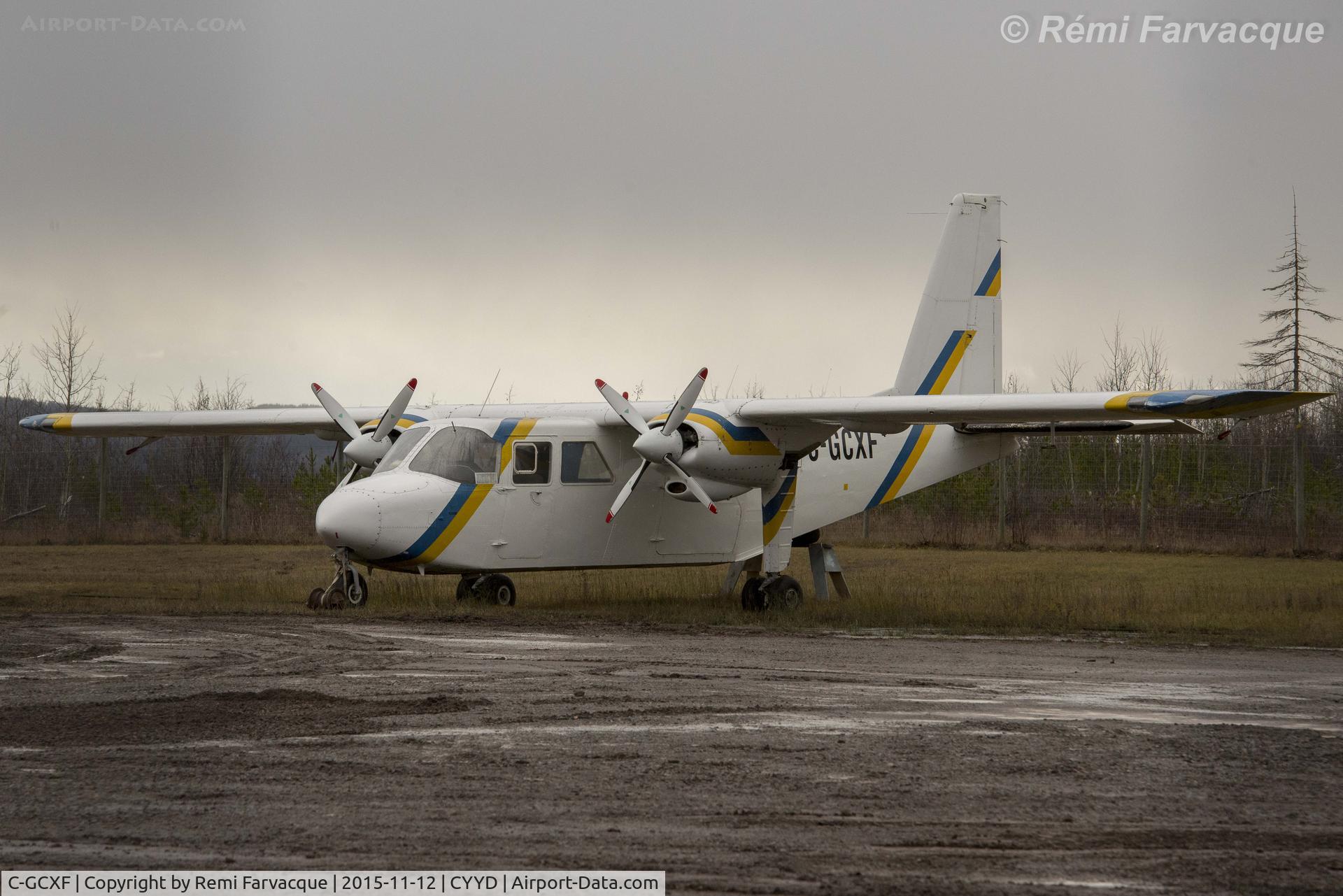 C-GCXF, 1969 Britten-Norman BN-2A Islander C/N 84, Parked at Tsayta Air hanger.