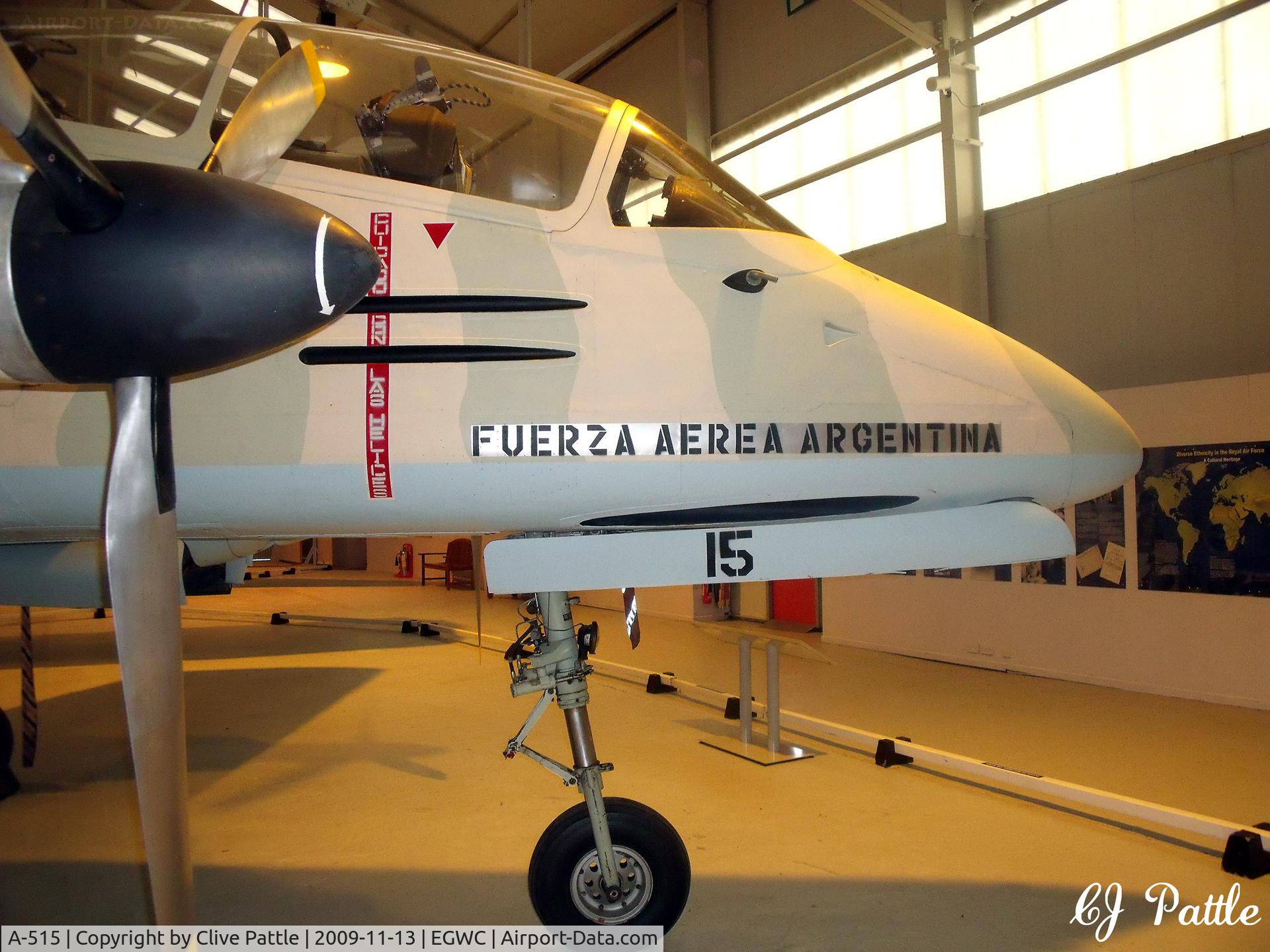 A-515, FMA IA-58A Pucará C/N 018, Preserved within the Royal Air Museum at RAF Cosford EGWC.