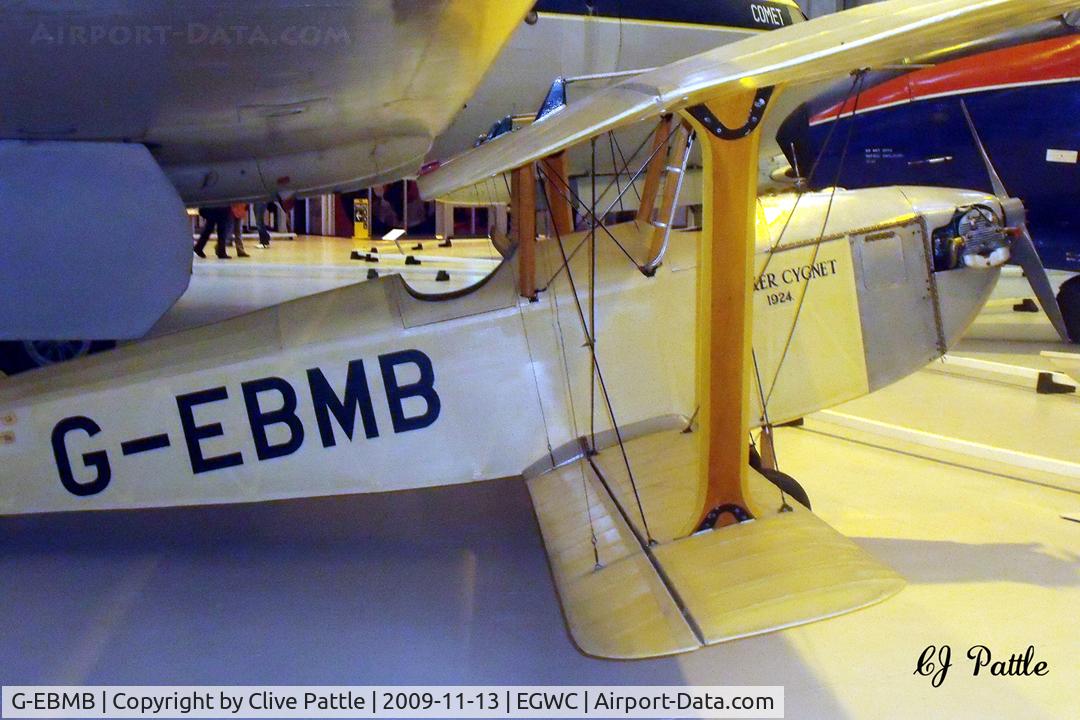 G-EBMB, 1924 Hawker Cygnet 1 C/N 1, Preserved within the Royal Air Museum at RAF Cosford EGWC.
