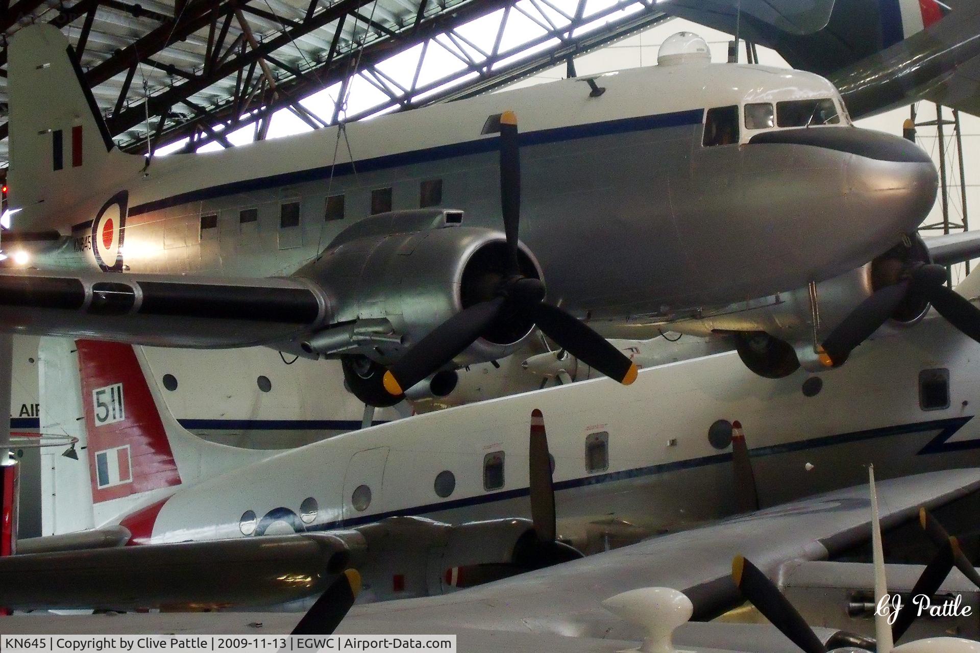 KN645, 1944 Douglas Dakota C.4 C/N 16587 / 33335, Preserved within the Royal Air Museum at RAF Cosford EGWC.