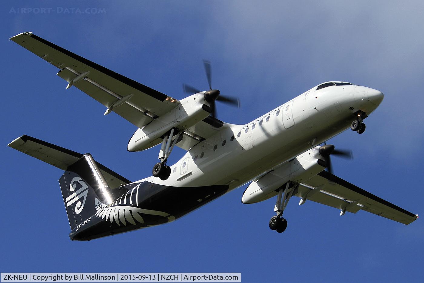 ZK-NEU, 2007 De Havilland Canada DHC-8-311 Dash 8 C/N 647, finals to 20