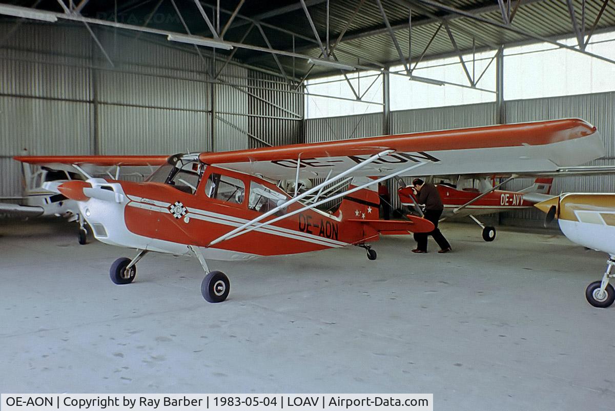 OE-AON, 1974 Bellanca 7GCBC C/N 760-74, Bellanca 7GCBC Citabria [760-74] Bad Voslau~OE 04/05/1983. From a slide.