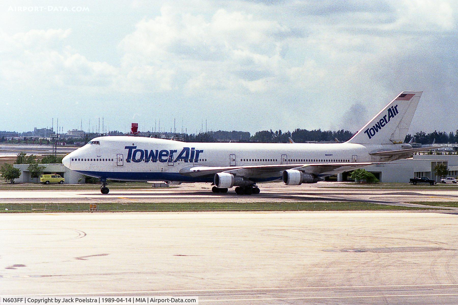 N603FF, 1970 Boeing 747-130 C/N 19746, N603FF in Tower Air Colors