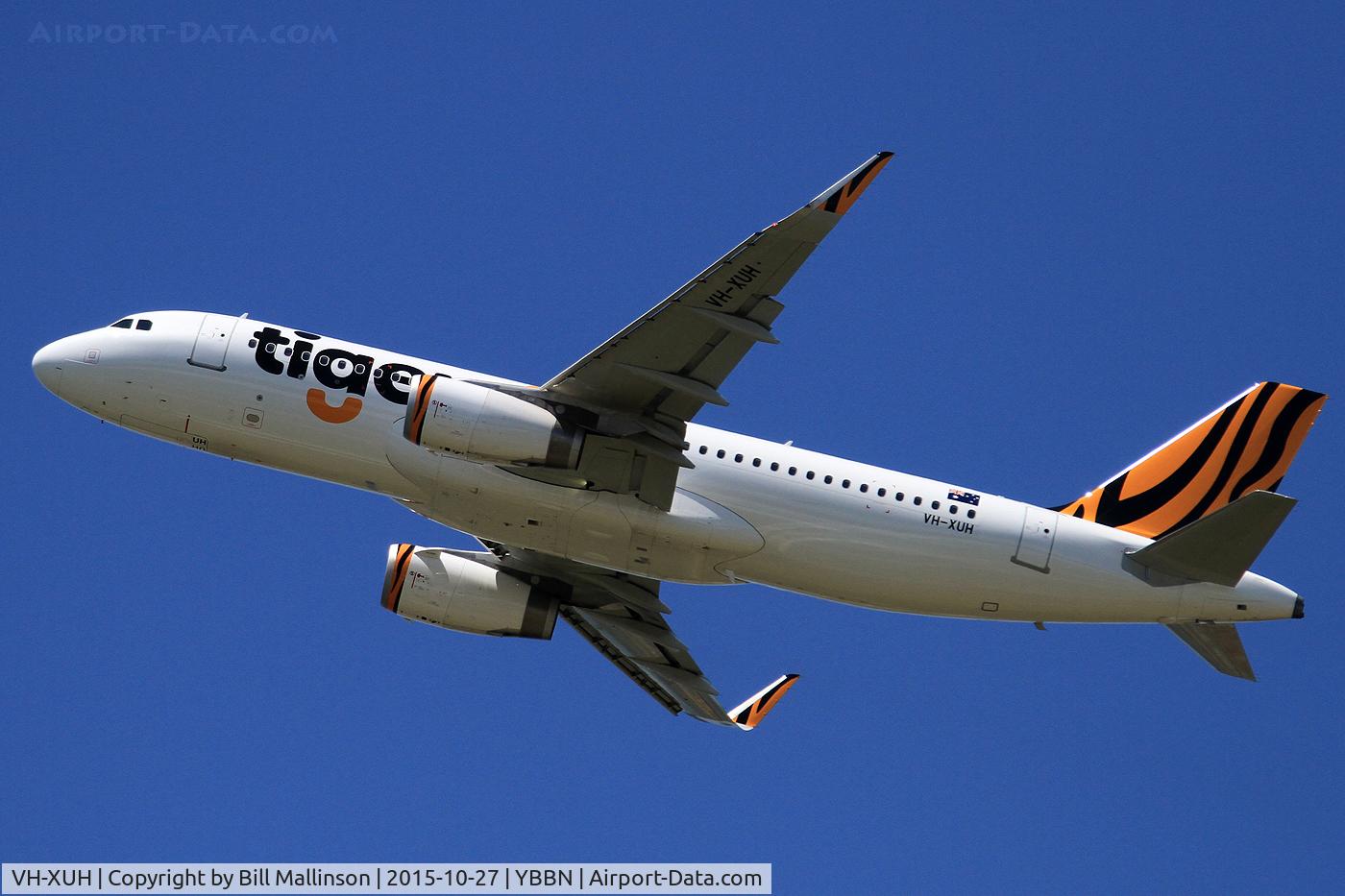 VH-XUH, 2015 Airbus A320-232 C/N 6749, away off 01