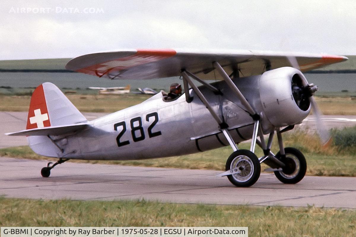 G-BBMI, 1931 Dewoitine D.26 C/N 10853, Dewoitine D.26 [10853] Duxford~G 28/05/1975. From a slide.