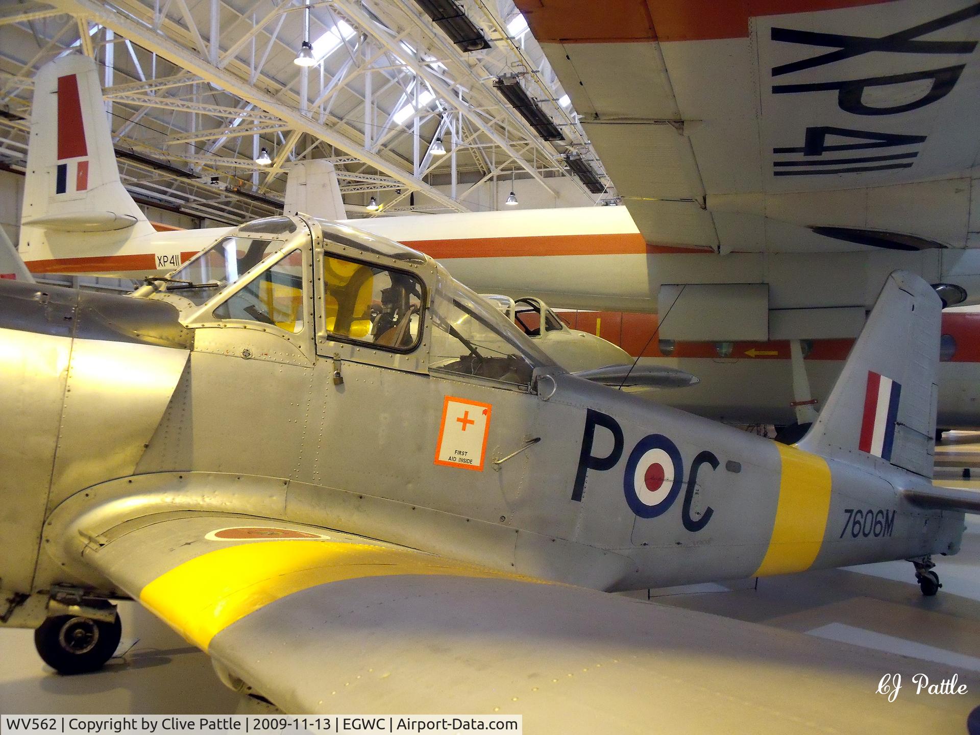 WV562, Percival P-56 Provost T.1 C/N PAC/56/108, On display in the Royal Air Museum at RAF Cosford EGWC.