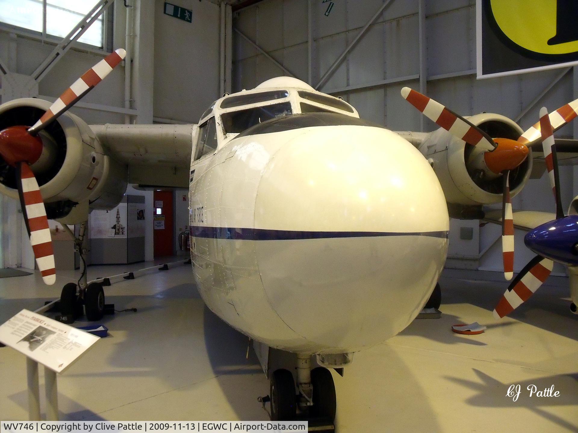 WV746, Hunting Percival P-66 Pembroke C1 C/N PAC/66/53, On display in the Royal Air Museum at RAF Cosford EGWC.