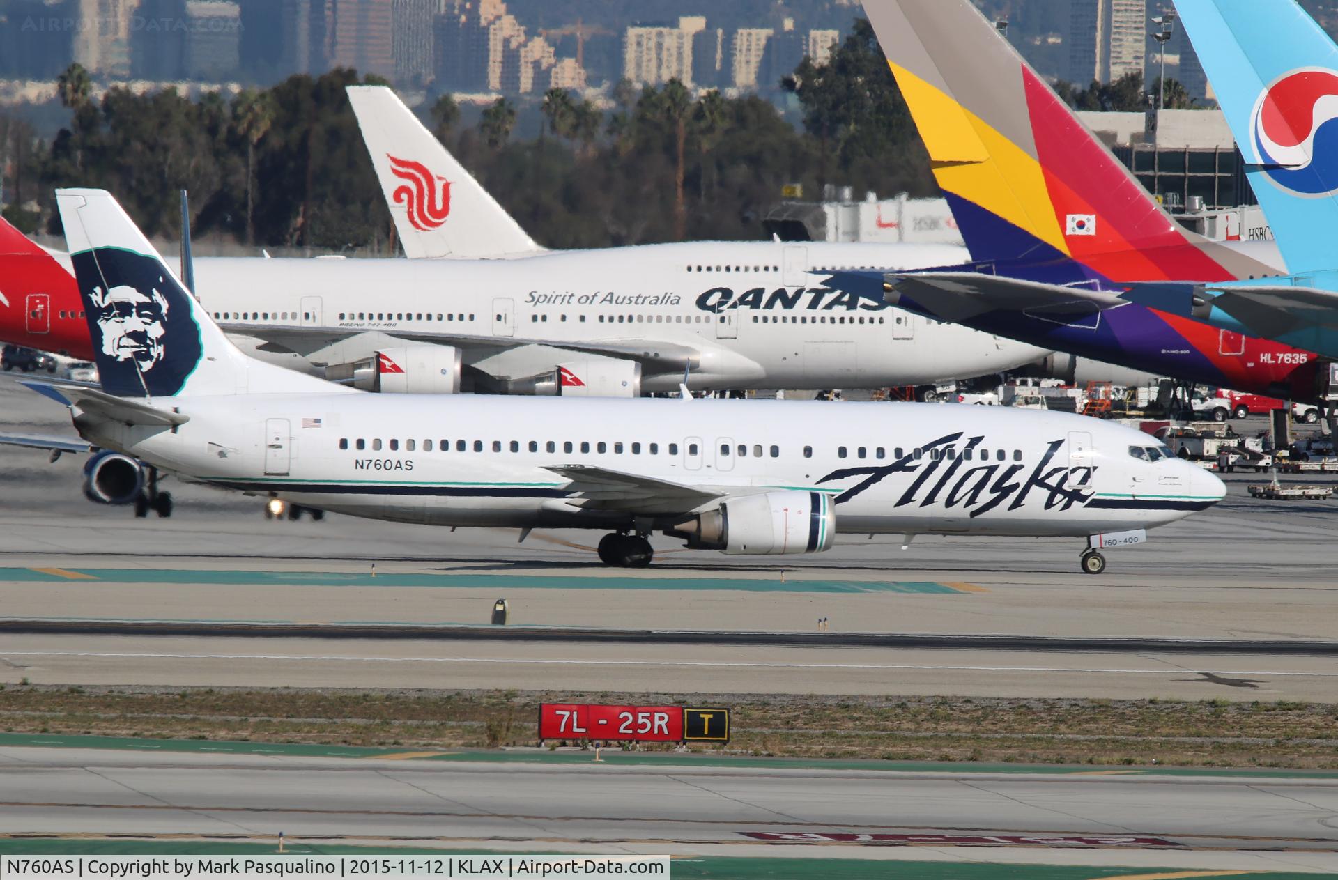 N760AS, 1992 Boeing 737-4Q8 C/N 25098, Boeing 737-400
