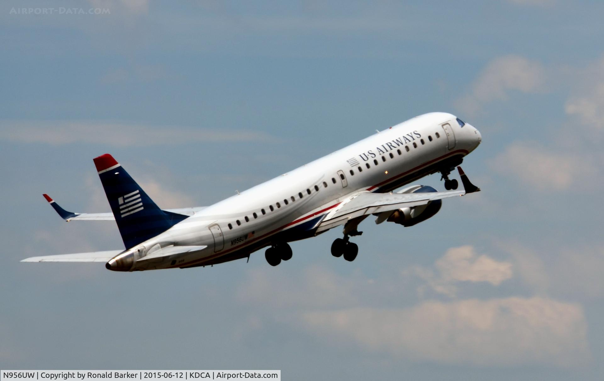 N956UW, 2008 Embraer ERJ-190-100 IGW 190AR C/N 19000156, Departure National