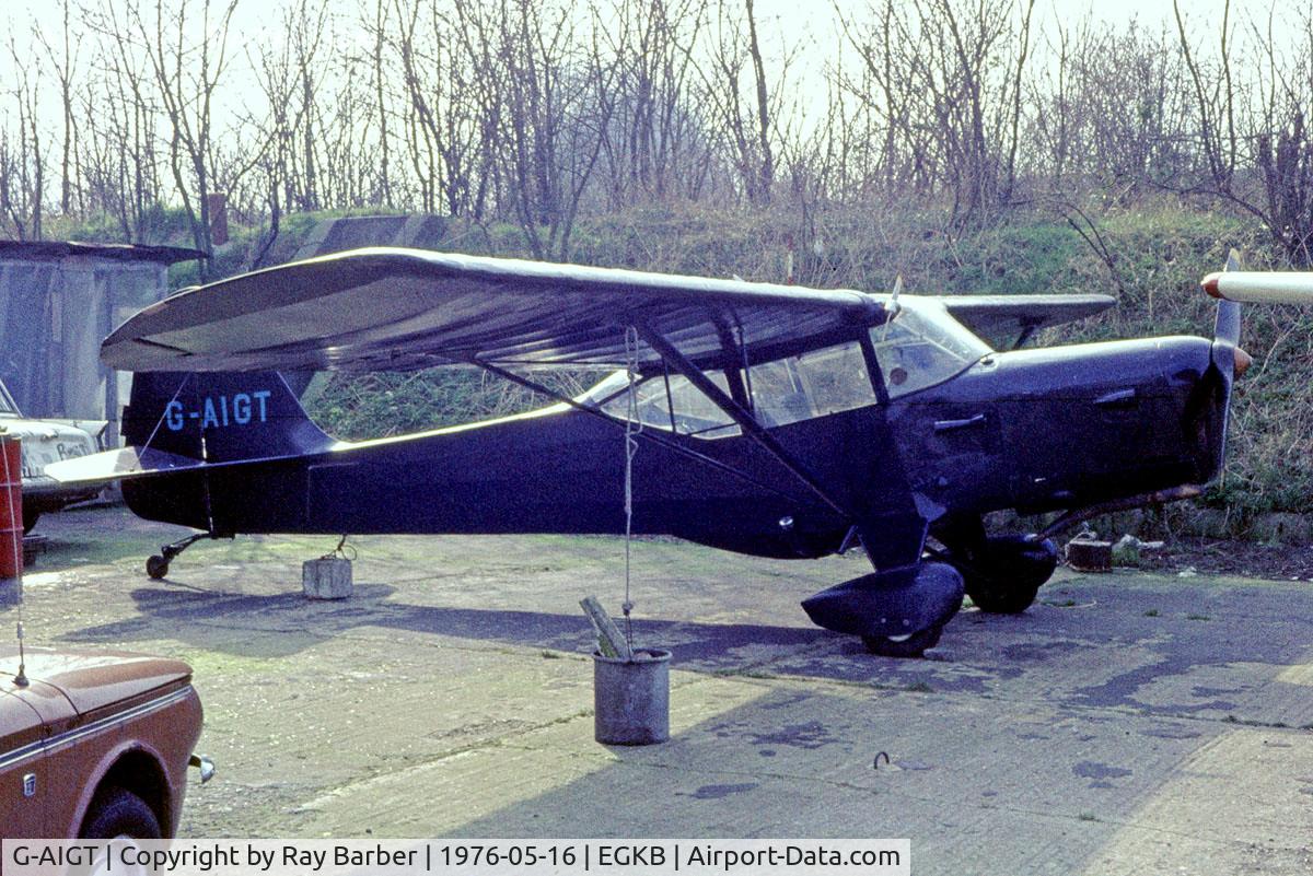 G-AIGT, 1946 Auster J-1N Alpha C/N 2176, Auster J/1N Alpha [2176] Biggin Hill~G 16/05/1976. From a slide.