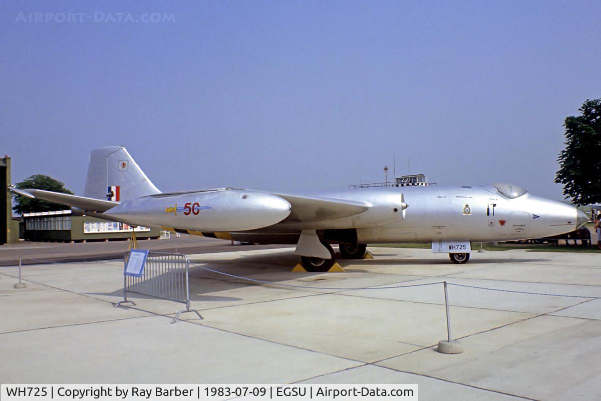 WH725, 1953 English Electric Canberra B.2 C/N EEP71206, English Electric Canberra B.2 [71200] (Royal Air Force) Duxford~G 10/07/1983. From a slide.