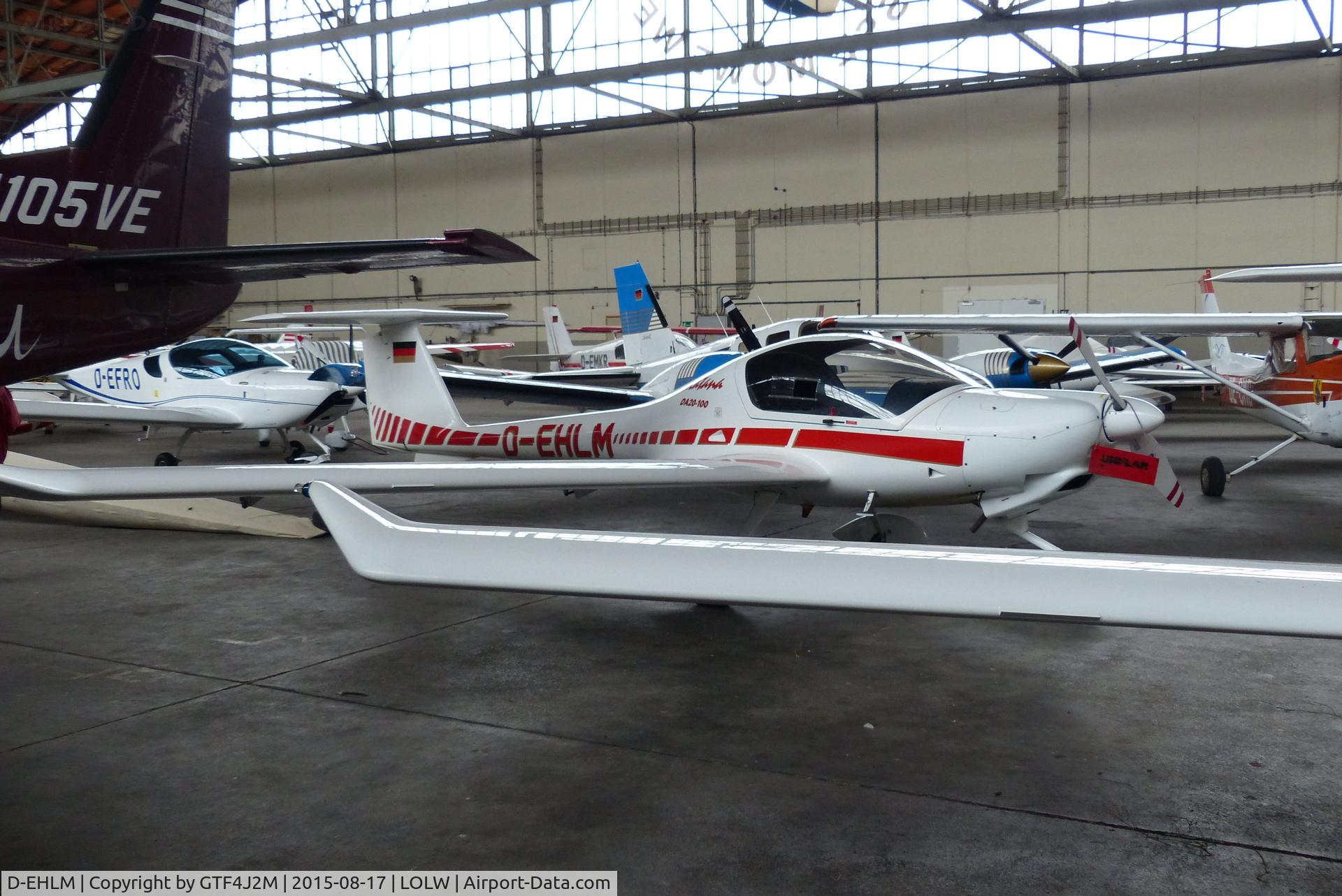 D-EHLM, Diamond DA-20-A1 Katana C/N 10229, D-EHLM at Wels, Austria 17.8.15