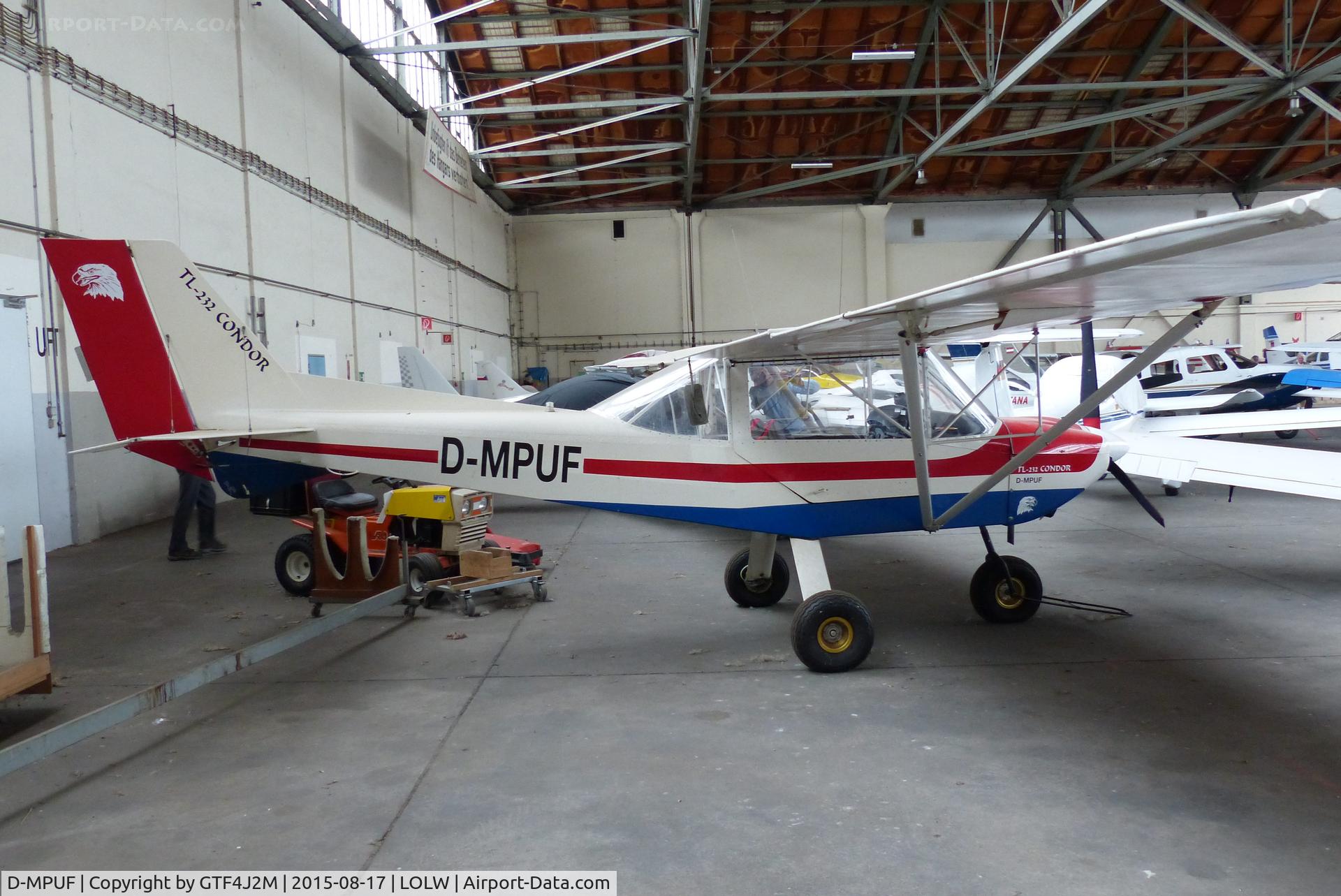 D-MPUF, TL Ultralight TL-232 Condor C/N 98C02, D-MPUF at Wels, Austria 17.8.15