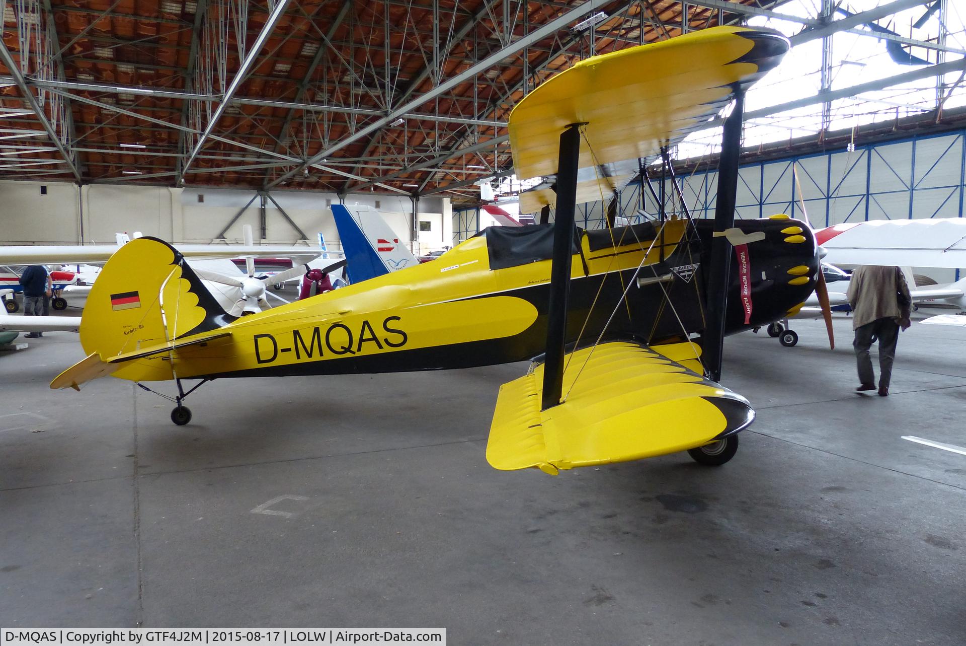 D-MQAS, Platzer Kiebitz-B C/N 207, D-MQAS at Wels, Austria 17.8.15