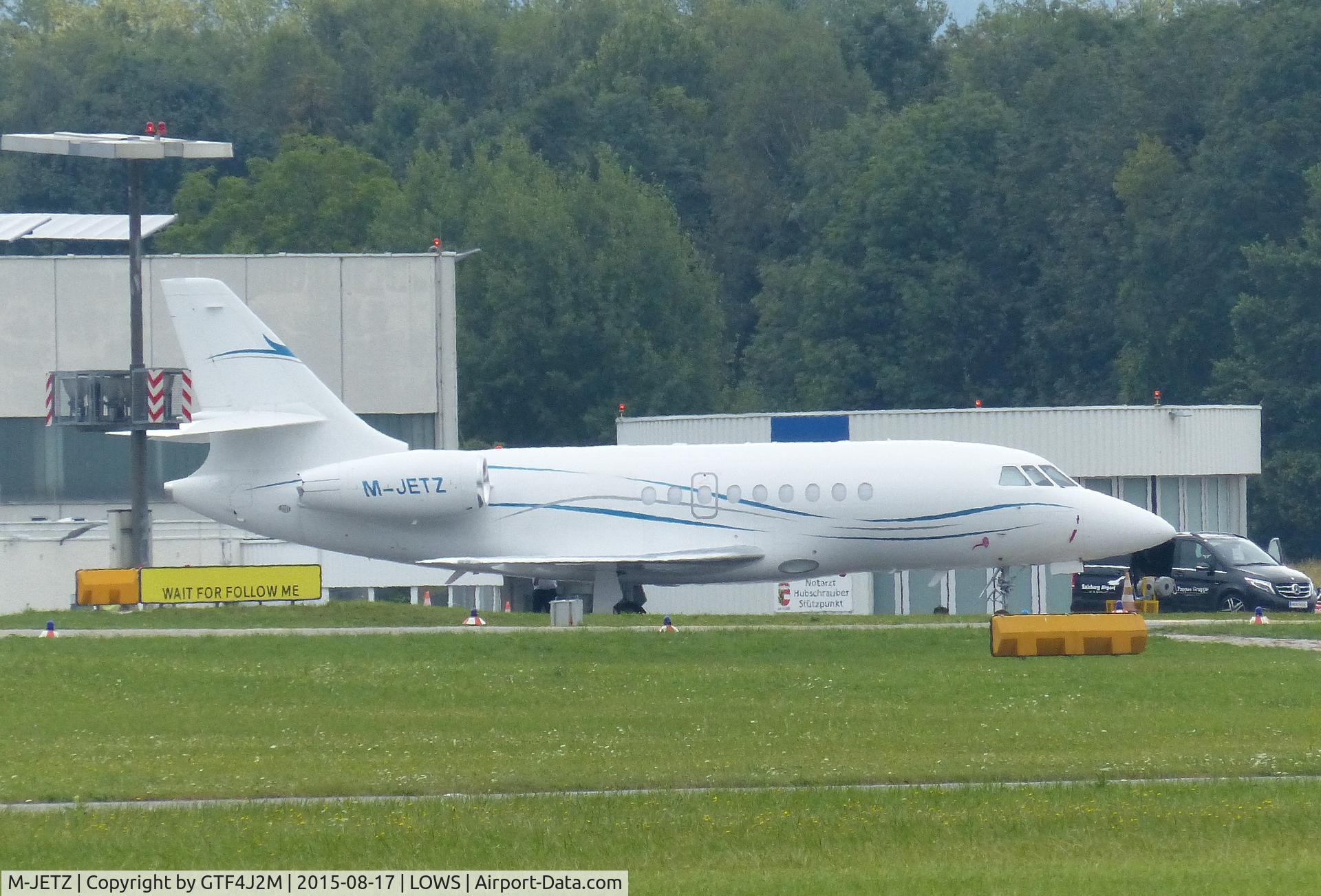 M-JETZ, 2007 Dassault Falcon 2000EX C/N 105, M-JETZ at Salzburg 17.8.15