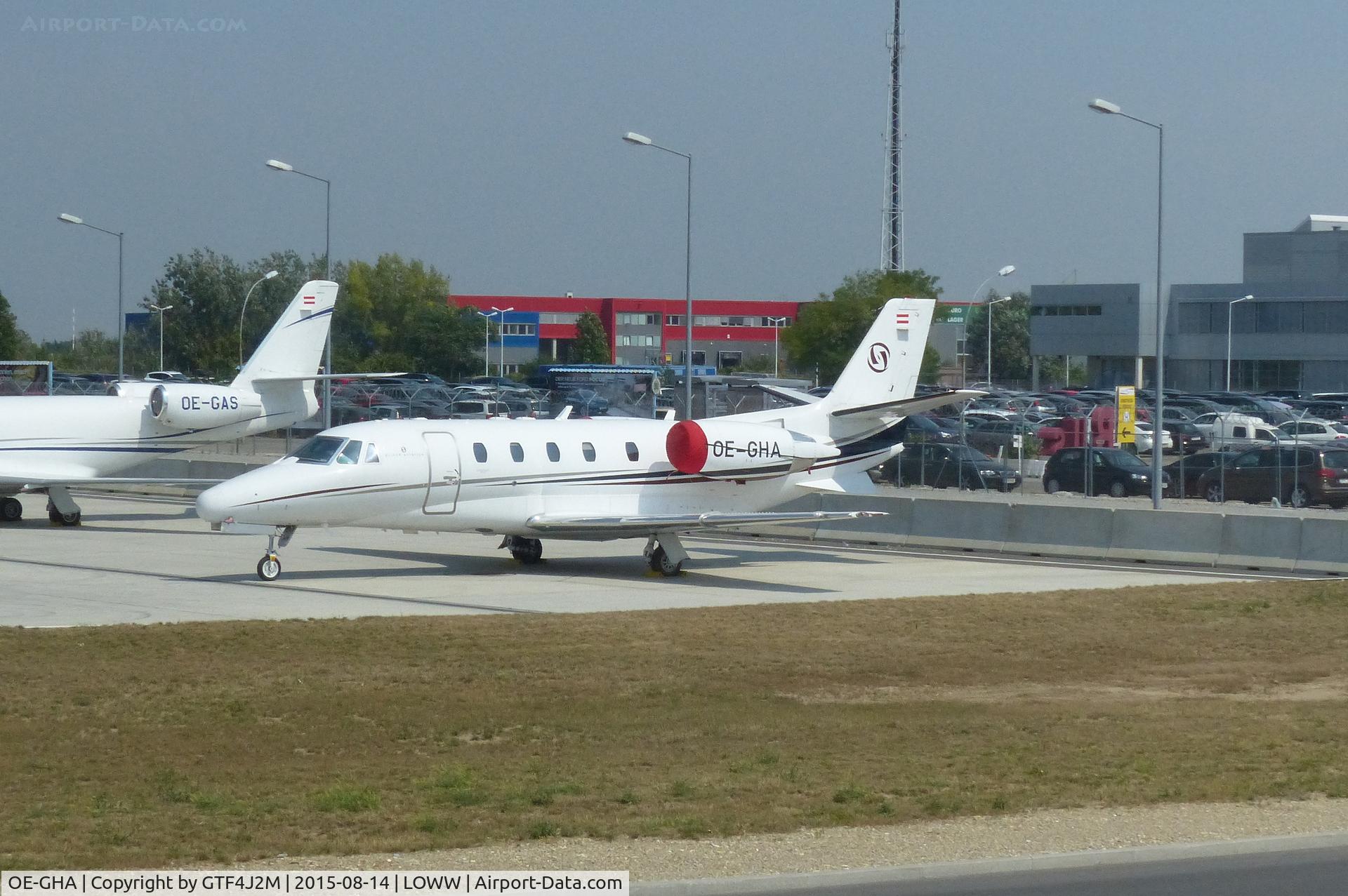 OE-GHA, 2007 Cessna 560XL Citation XLS C/N 560-5760, OE-GHA at Vienna 14.8.15