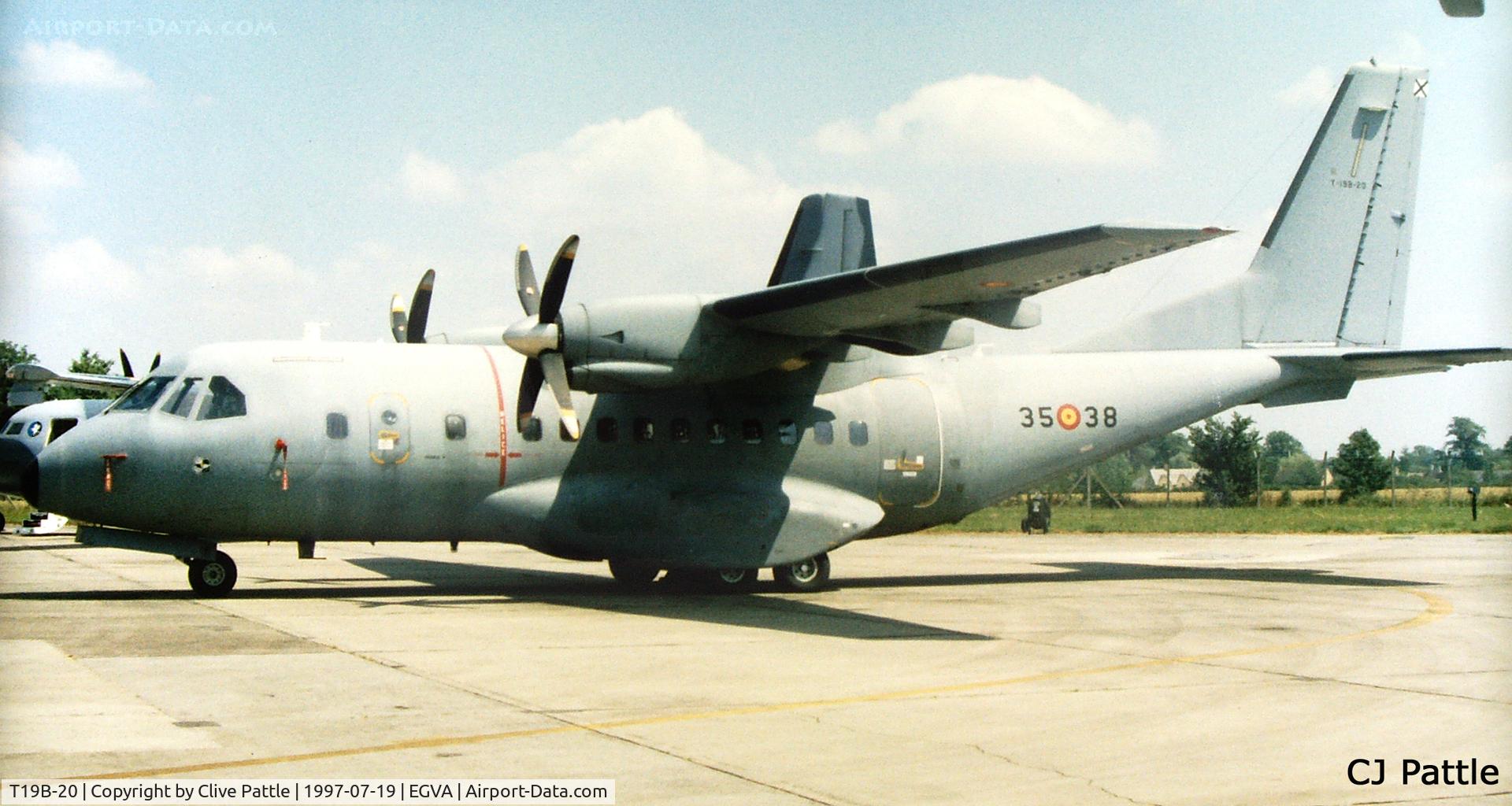 T19B-20, 1993 Airtech CN-235M-100 C/N C079, Scanned from print - At RIAT '97 EGVA