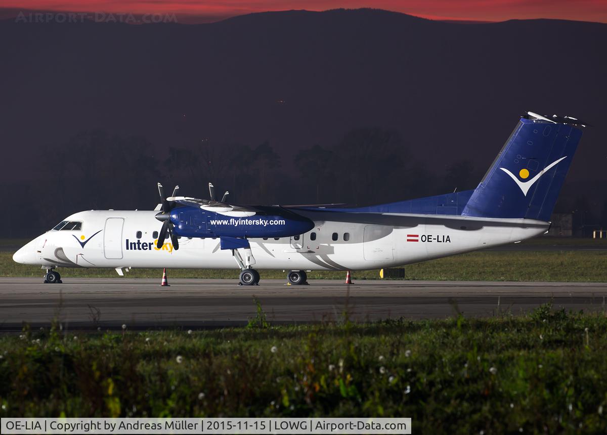 OE-LIA, 1997 De Havilland Canada DHC-8-314 Dash 8 C/N 505, Probably the last photo after Intersky announced bankruptcy on November 9, 2015.