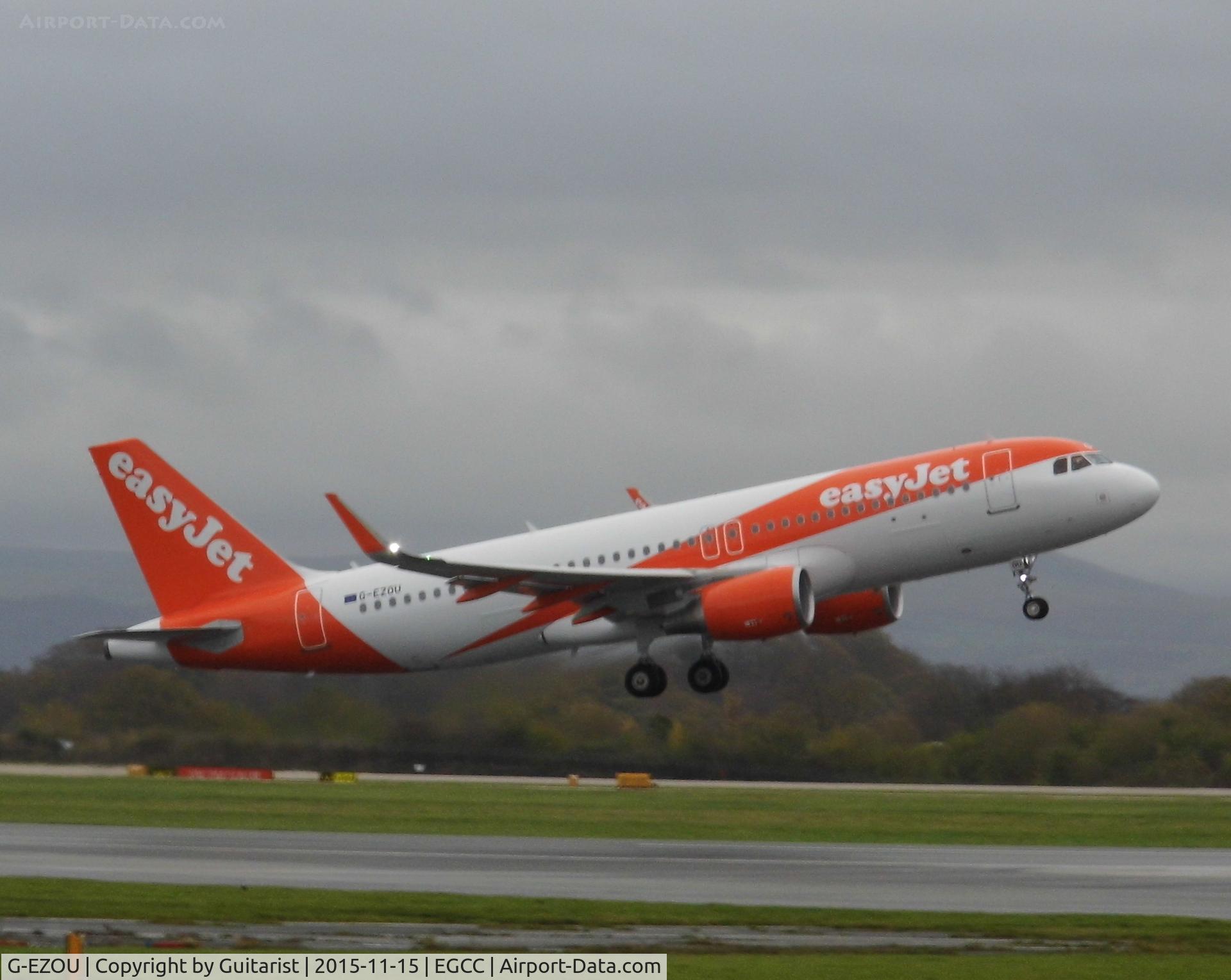G-EZOU, 2015 Airbus A320-214 C/N 6754, At Manchester