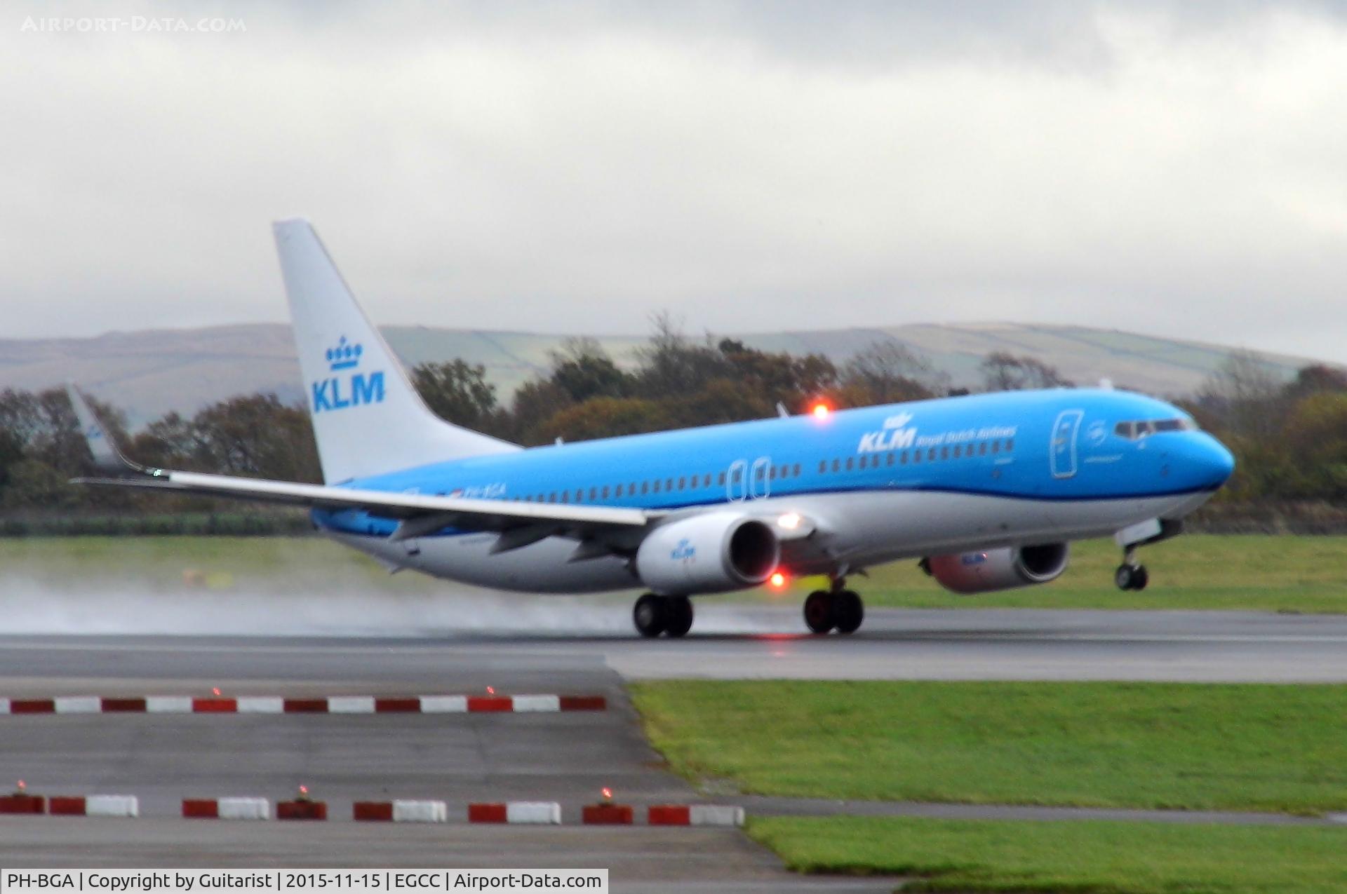 PH-BGA, 2008 Boeing 737-8K2 C/N 37593, At Manchester