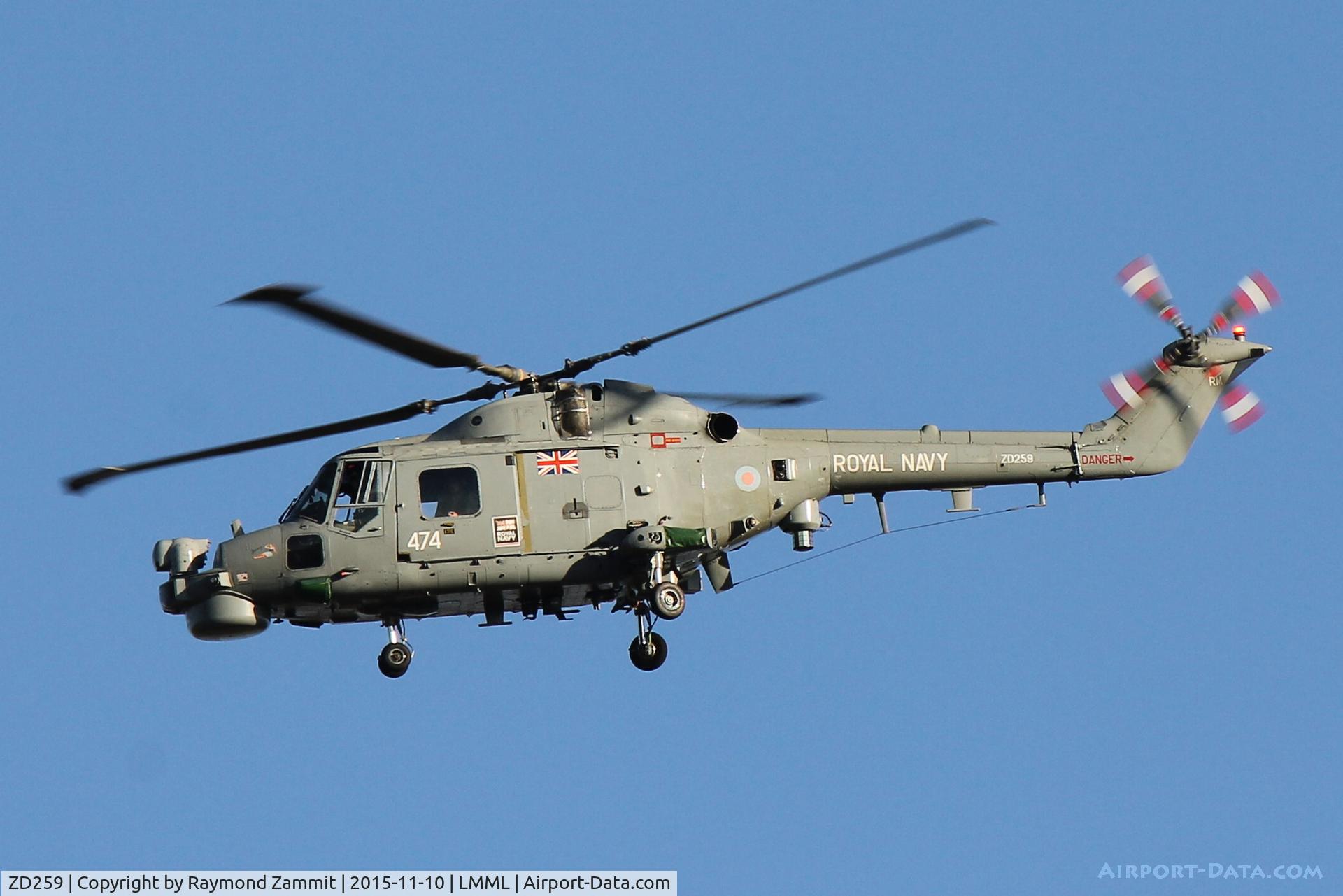 ZD259, 1983 Westland Lynx HMA.8SRU C/N 286, Westland Lynx ZD259/474 Royal Navy