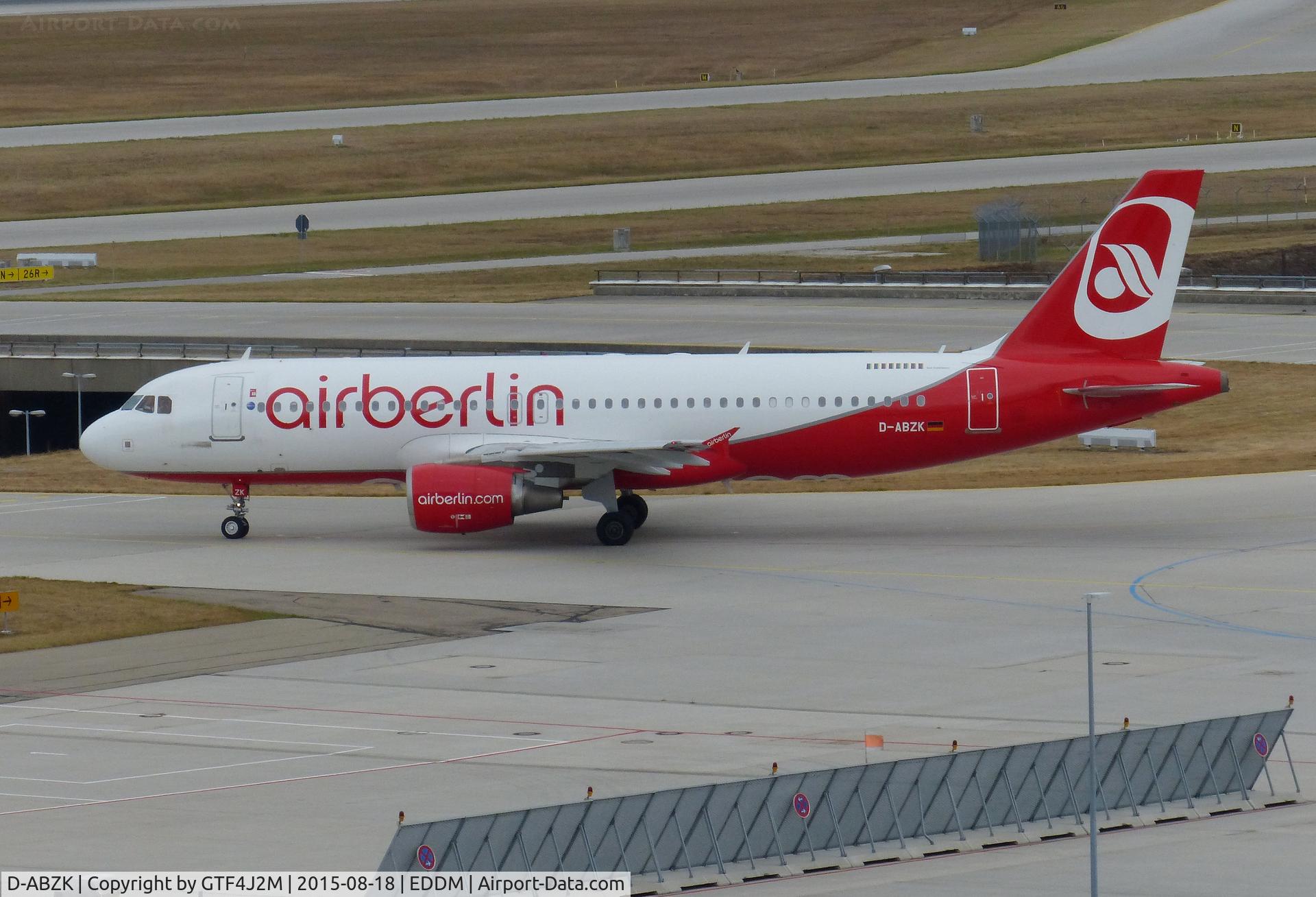 D-ABZK, 2007 Airbus A320-216 C/N 3213, D-ABZK at Munich 19.8.15