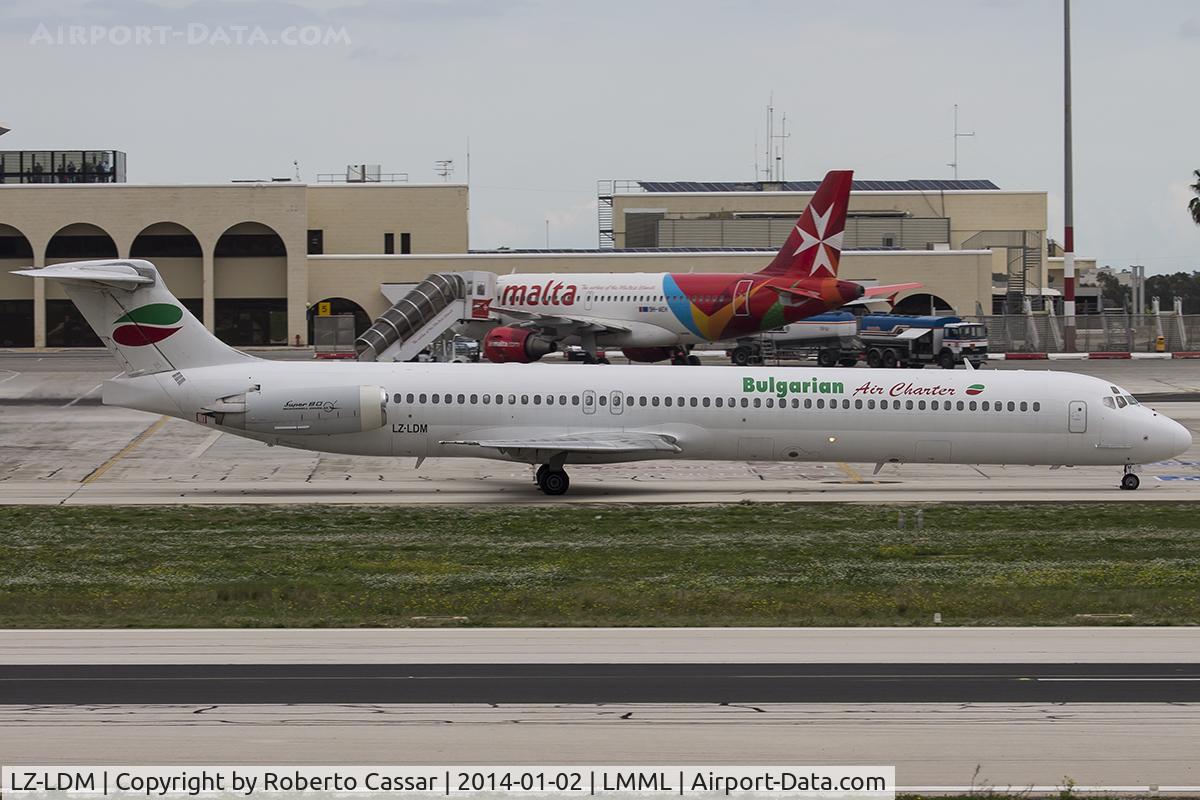 LZ-LDM, 1994 McDonnell Douglas MD-82 (DC-9-82) C/N 53228/2104, Park 9