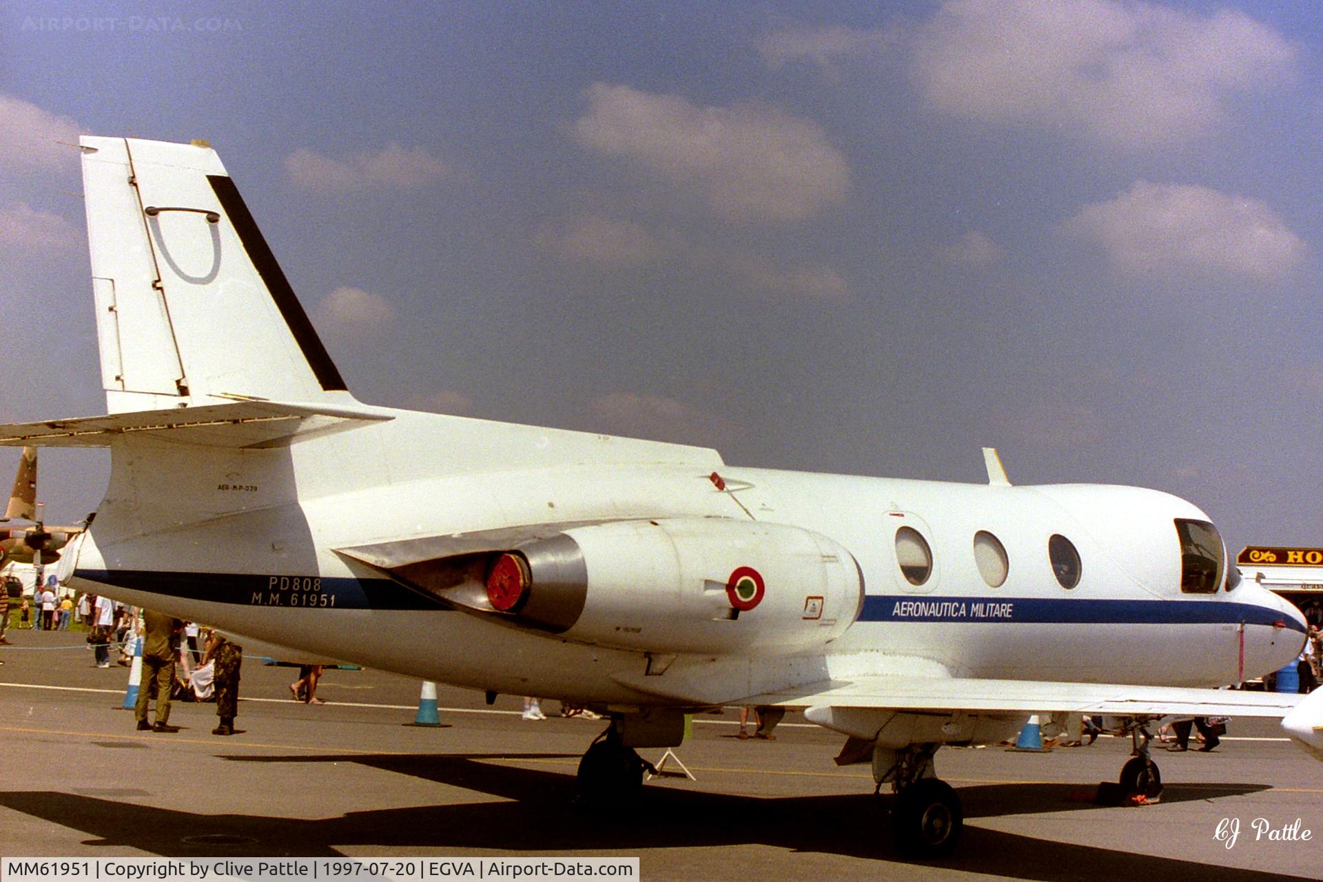 MM61951, Piaggio PD-808TA C/N 509, Scanned from print - At RIAT '97 EGVA