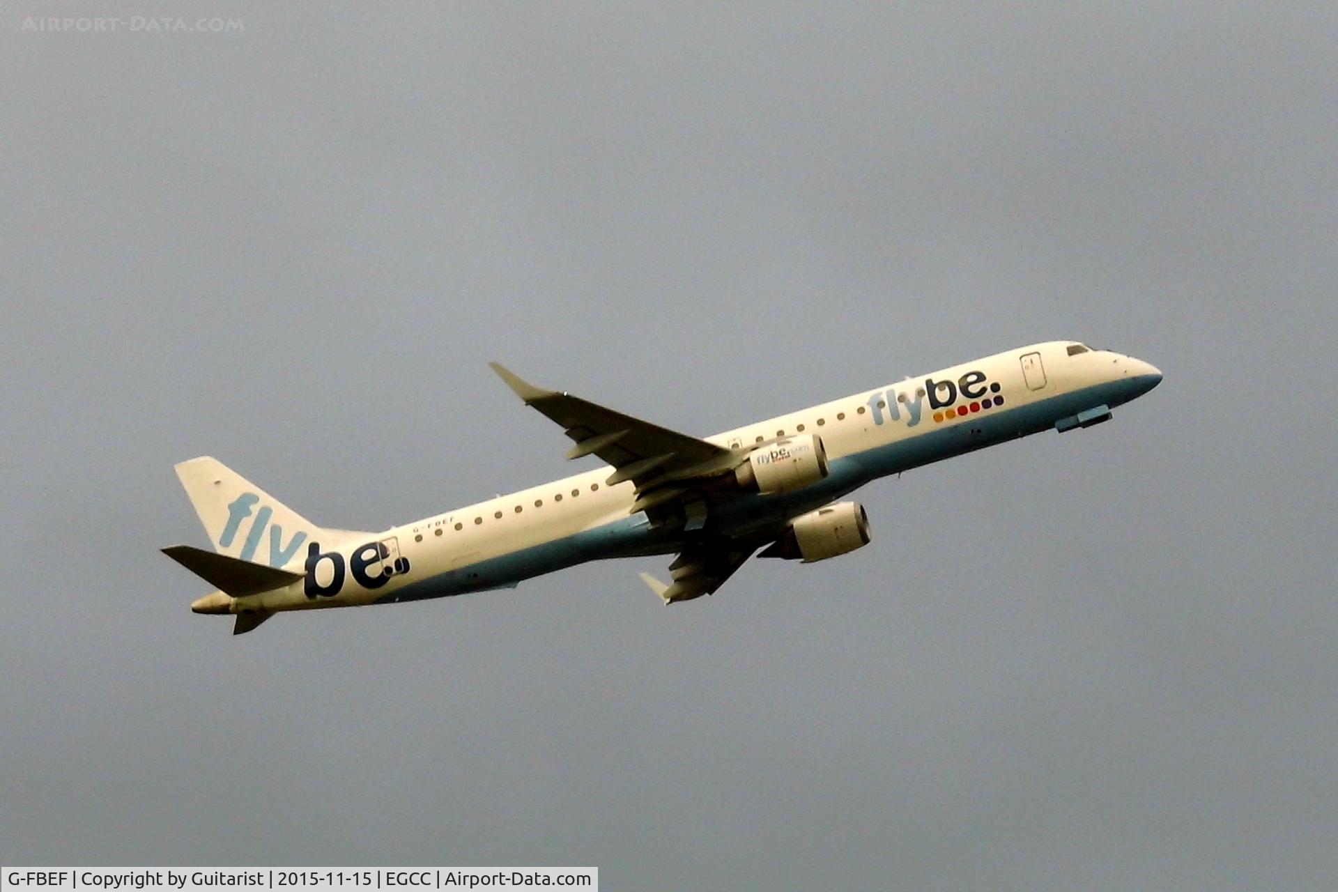 G-FBEF, 2007 Embraer 195LR (ERJ-190-200LR) C/N 19000104, At Manchester