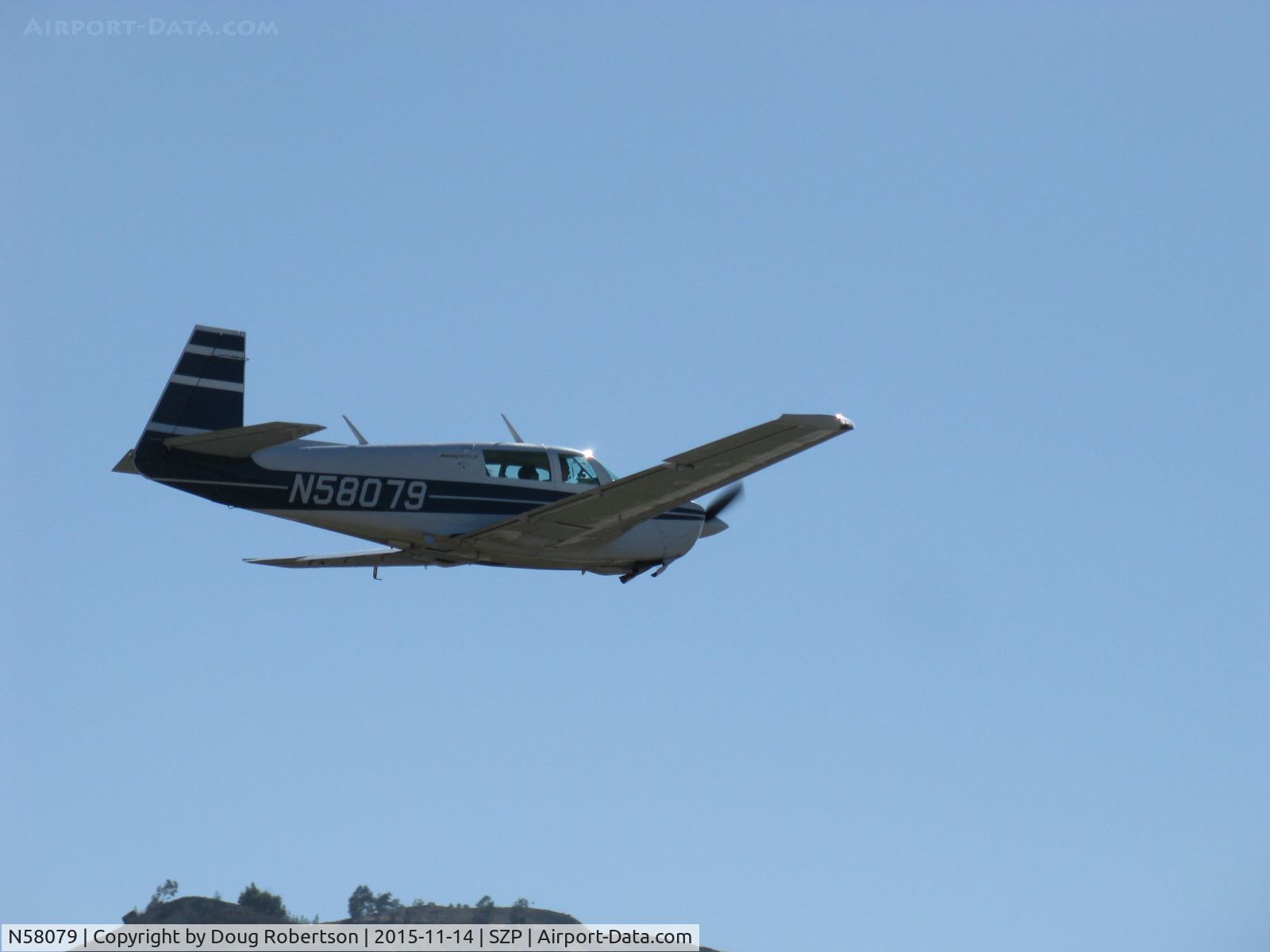 N58079, Mooney M20J 201 C/N 24-1638, 1987 Mooney M20J 201LM (Lean Machine), Lycoming IO-360-A3B6D 200 Hp, takeoff climb Rwy 22