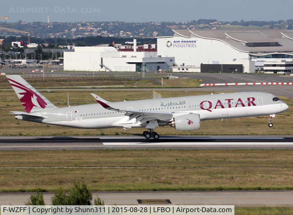 F-WZFF, 2015 Airbus A350-941 C/N 011, C/n 0011 - To be A7-ALF