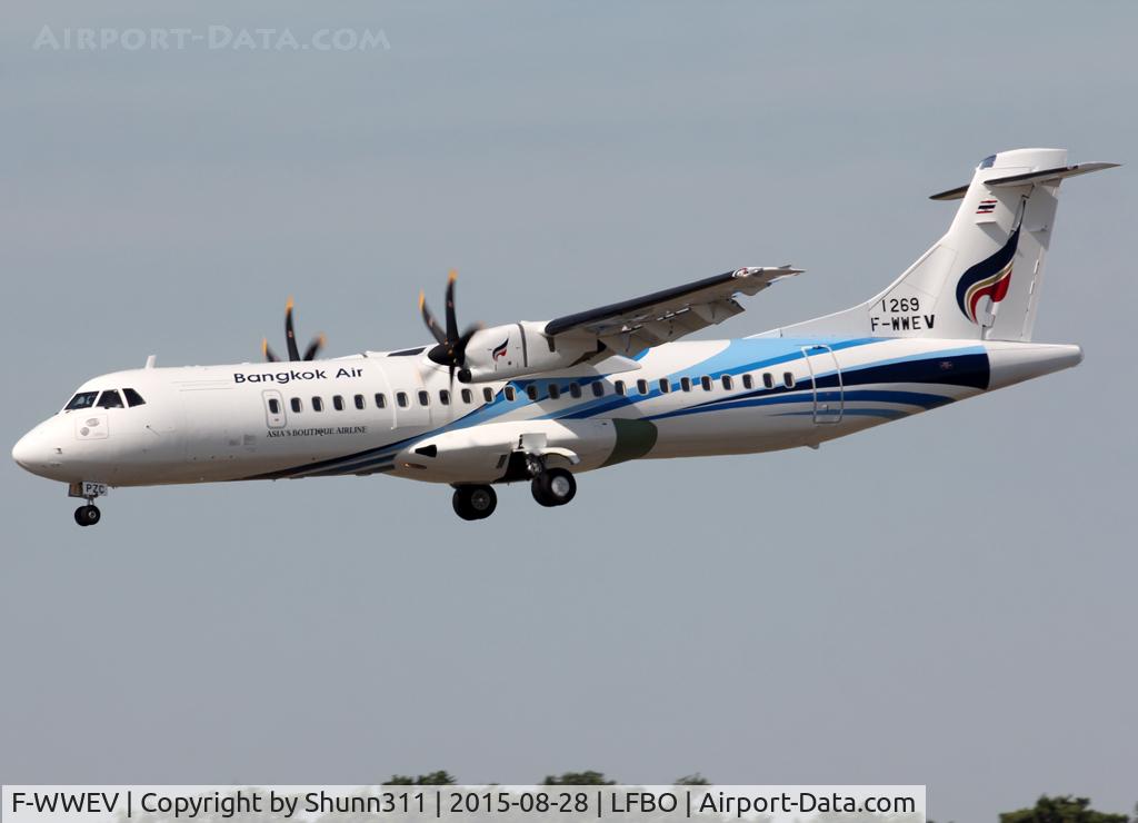 F-WWEV, 2015 ATR 72-600 C/N 1269, C/n 1269 - To be HS-PZC