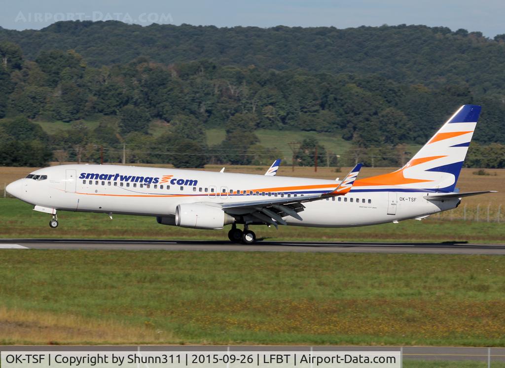 OK-TSF, 2008 Boeing 737-8GJ C/N 37360, Landing rwy 20