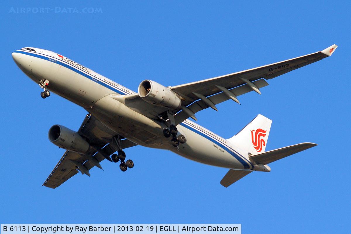 B-6113, 2007 Airbus A330-243 C/N 890, Airbus A330-243 [890] (Air China) Home~G 19/02/2013. On approach 27R.