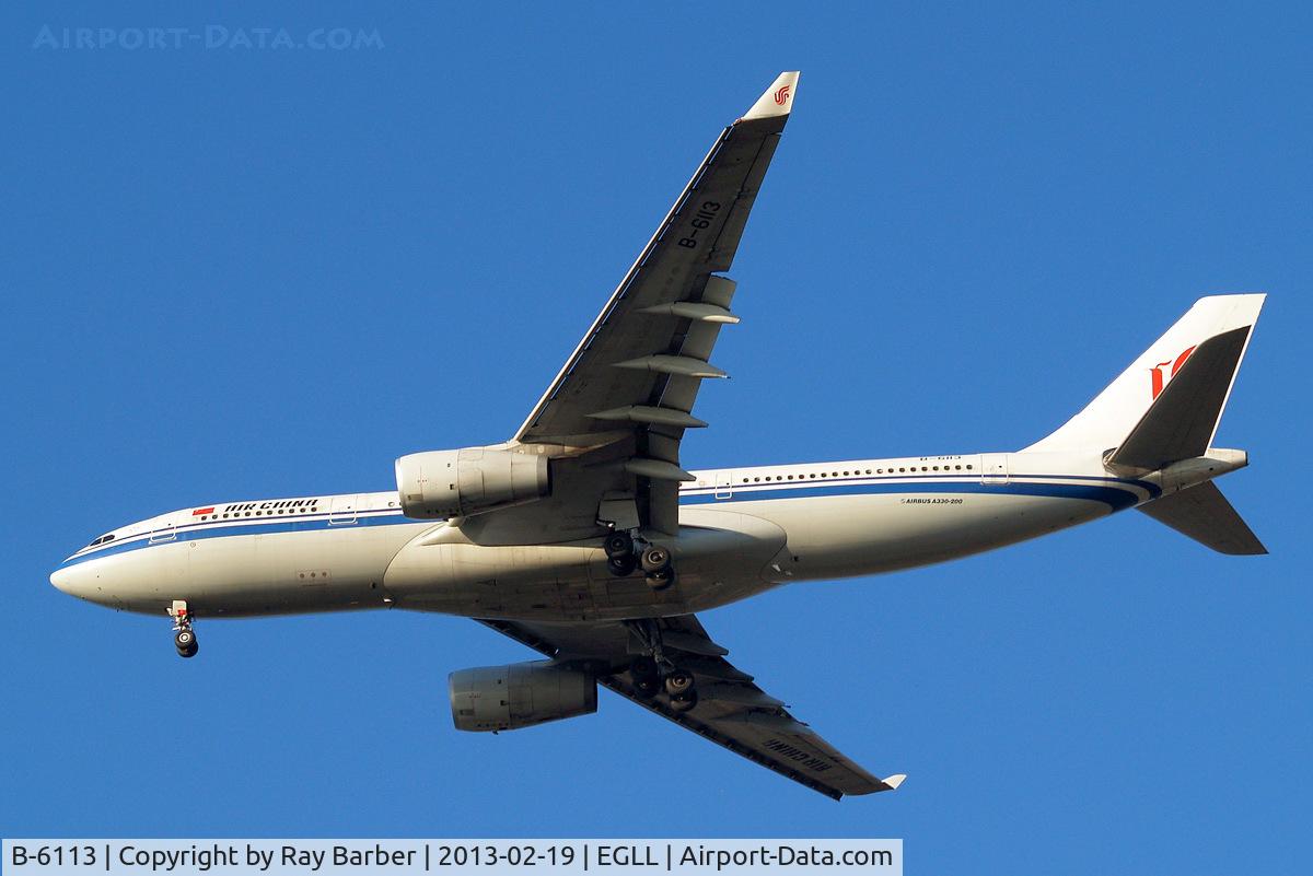 B-6113, 2007 Airbus A330-243 C/N 890, Airbus A330-243 [890] (Air China) Home~G 19/02/2013. On approach 27R.