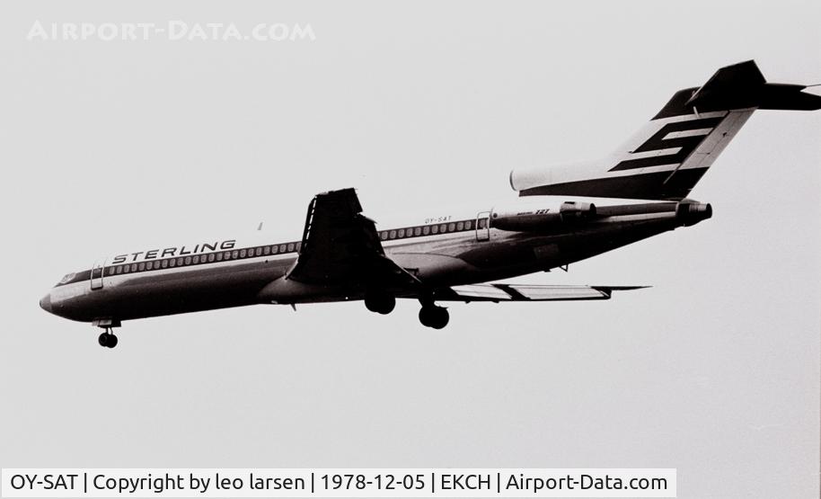 OY-SAT, 1973 Boeing 727-2J4 C/N 20766, Copenhagen 5.12.78