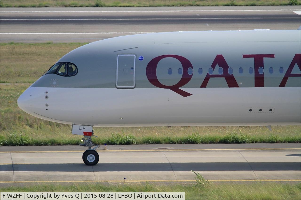 F-WZFF, 2015 Airbus A350-941 C/N 011, Airbus A350-941, Taxiing to holding point rwy 14R, Toulouse-Blagnac airport (LFBO-TLS)