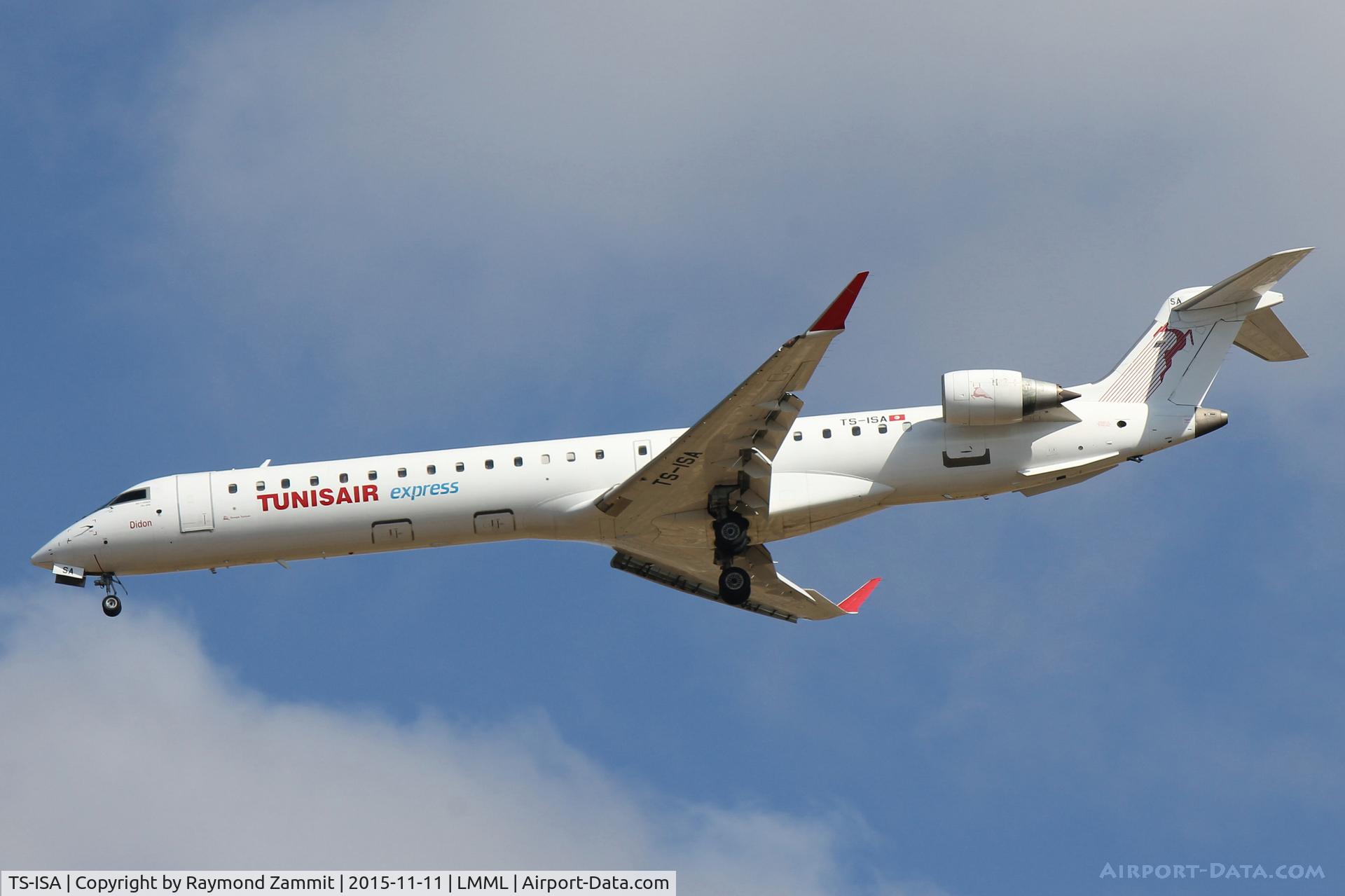 TS-ISA, 2007 Bombardier CRJ-900 (CL-600-2D24) C/N 15091, Canadair CL-600 CRJ-900 TS-ISA Tunisair Express.