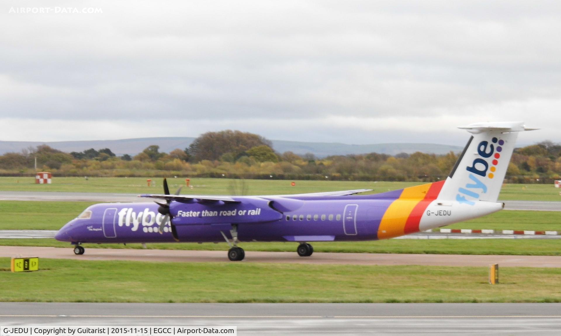 G-JEDU, 2004 De Havilland Canada DHC-8-402Q Dash 8 C/N 4089, At Manchester