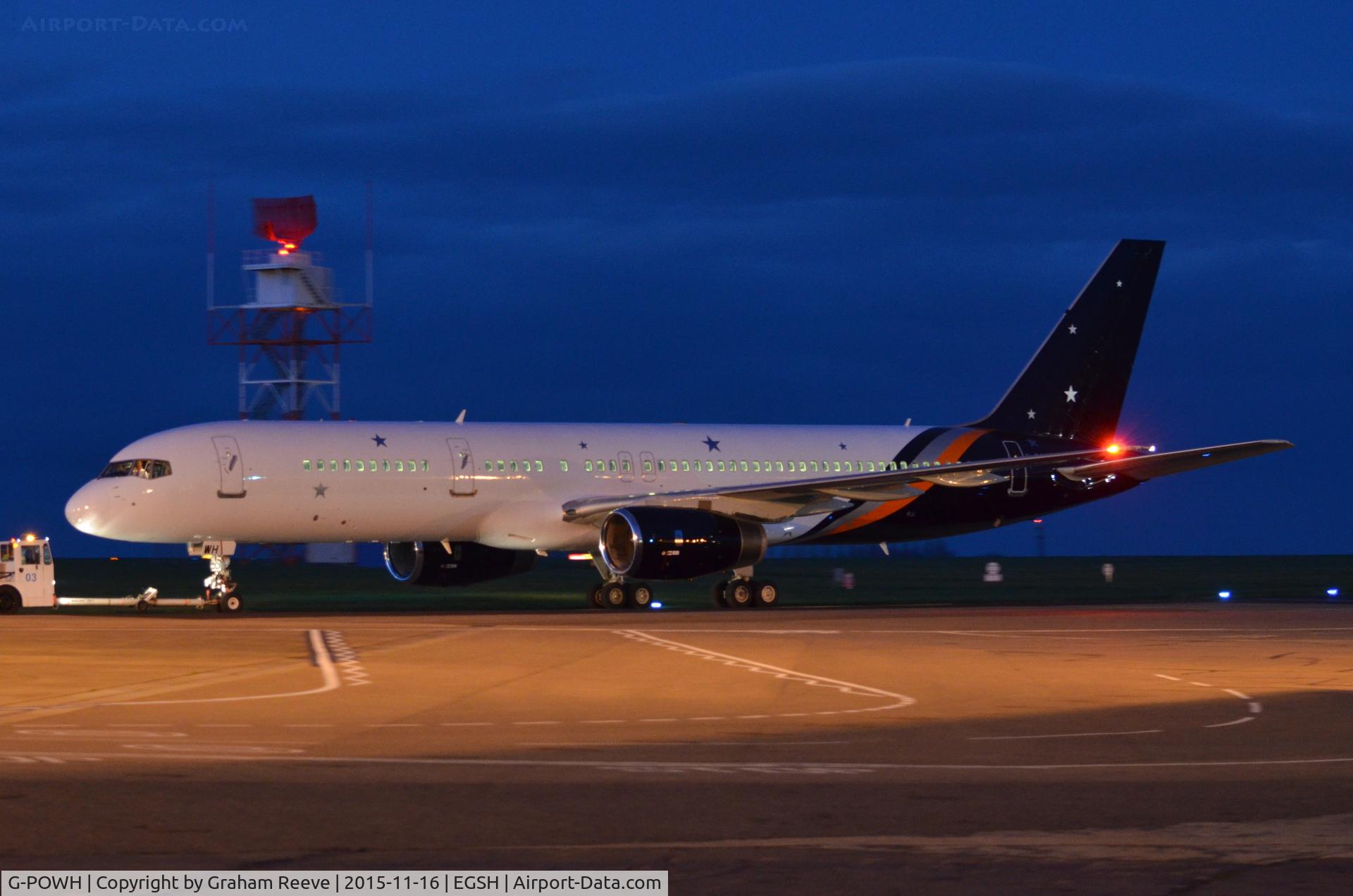 G-POWH, 2000 Boeing 757-256 C/N 29308, Fresh out of the paint shop in a new colour scheme.