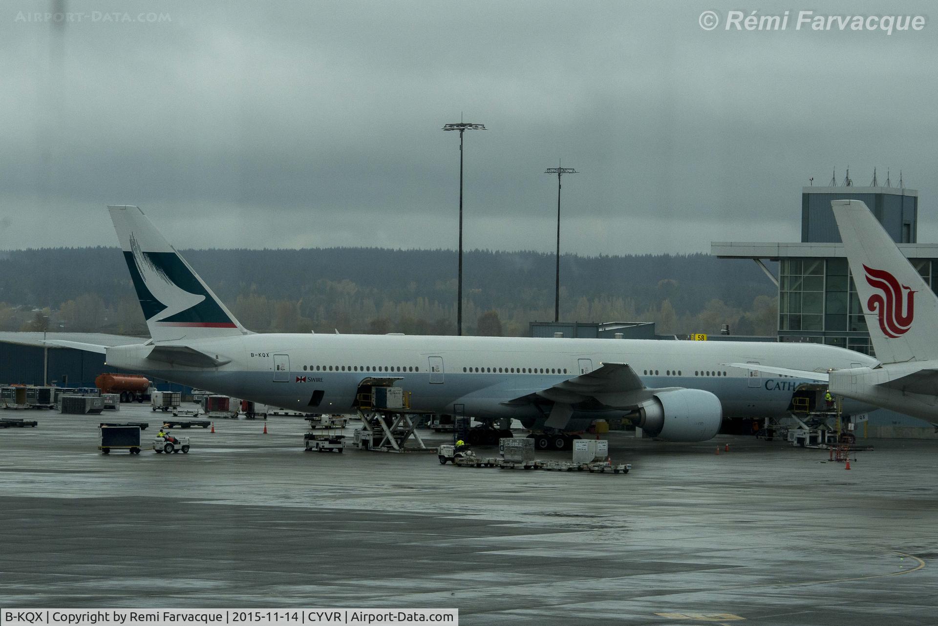 B-KQX, 2015 Boeing 777-367/ER C/N 60725, Parked at International terminal