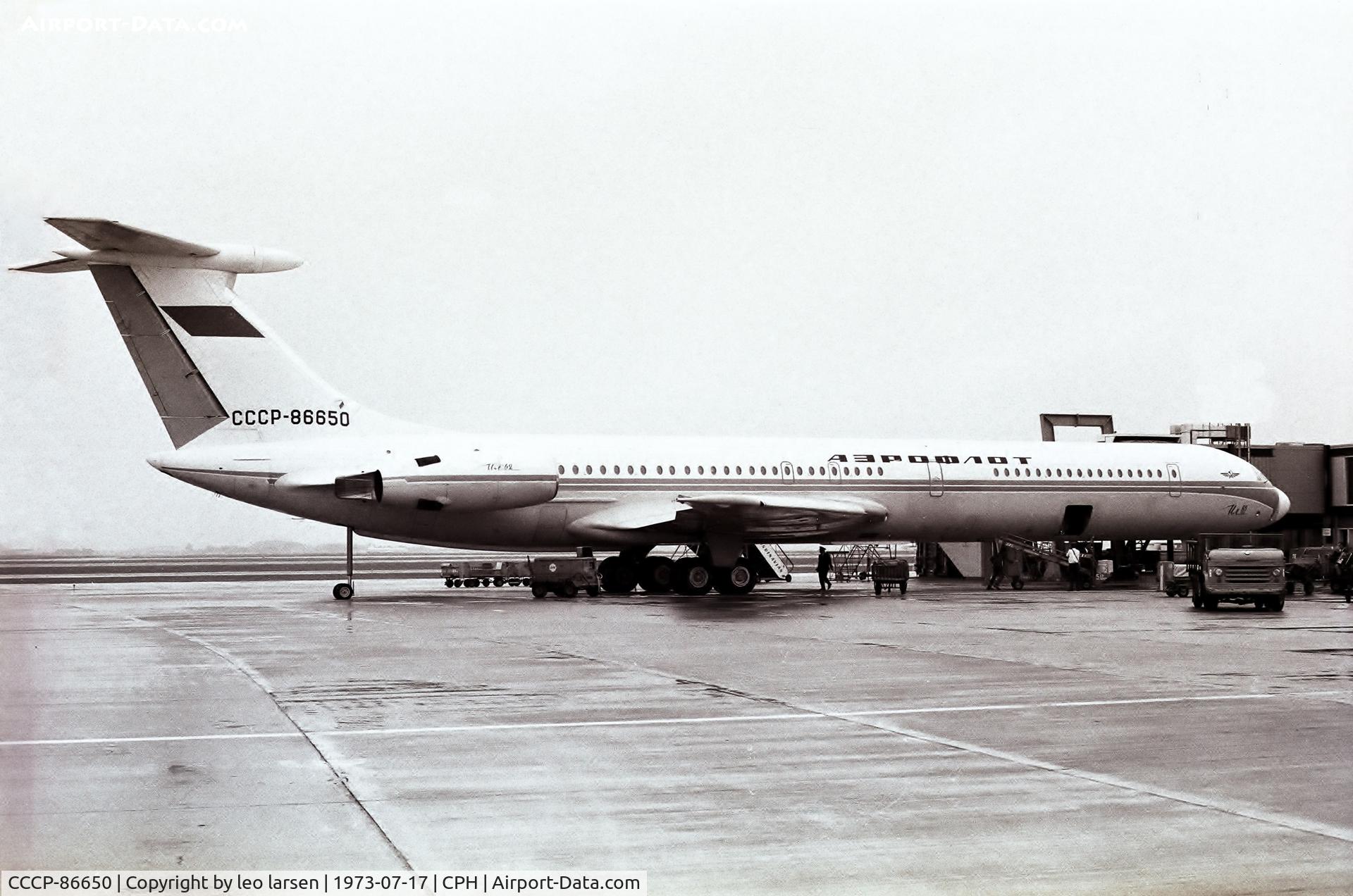 CCCP-86650, 1970 Ilyushin IL-62 C/N 00705, Copenhagen 17.7.73