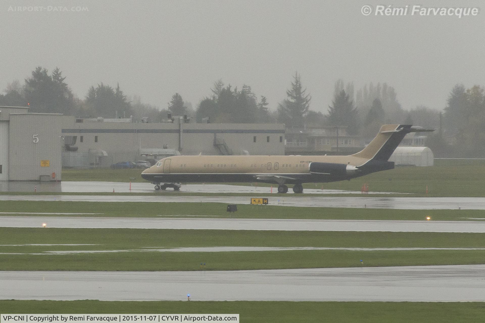 VP-CNI, 1989 McDonnell Douglas MD-87 (DC-9-87) C/N 49767, Taken from main terminal towards float plane base.