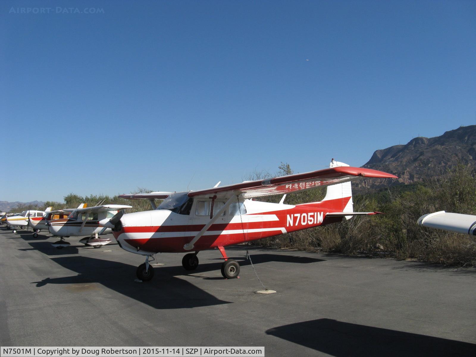 N7501M, 1959 Cessna 175 Skylark C/N 55801, 1959 Cessna 175 SKYLARK, Continental GO-300-A geared 175 hp, 12 miles per hour faster than a C172, note bulged upper-engine cowling