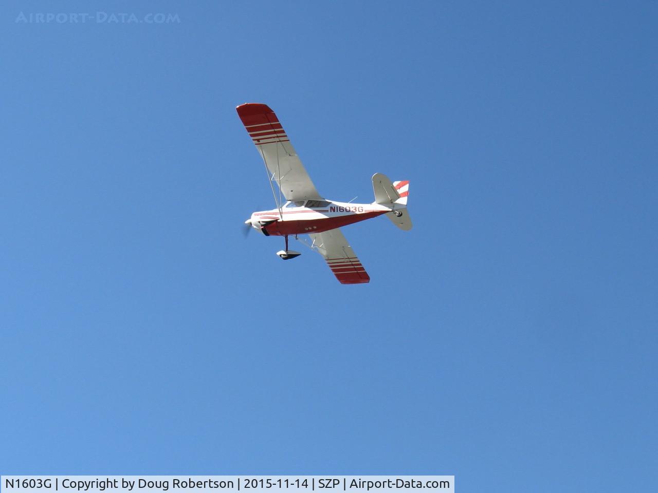 N1603G, 1968 Champion 7ECA Citabria C/N 609, 1968 Champion 7ECA CITABRIA, Lycoming O-235 115 Hp, takeoff climb Rwy 22